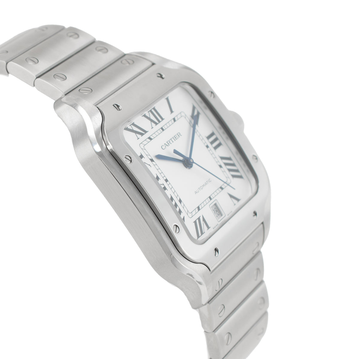 2026 Cartier Santos de Cartier 39.8mm 4072 Roman Stainless Steel Automatic Watch