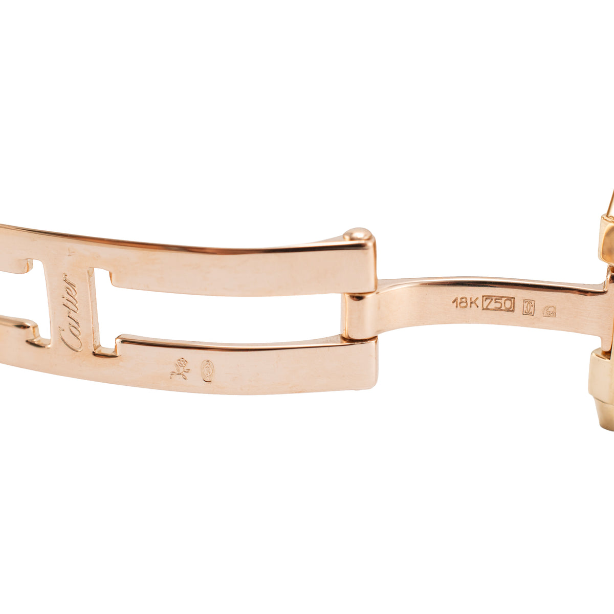 Ladies Cartier Tank Française Midsize 25MM 1821 / W50003n2 18K Yellow Gold Watch