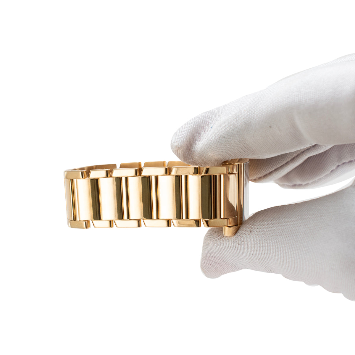 Ladies Cartier Tank Française Midsize 25MM 1821 / W50003n2 18K Yellow Gold Watch