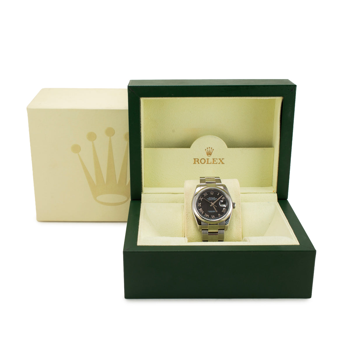 Rolex Datejust 36MM 116200 Roman Black Dial Stainless Steel Automatic Watch