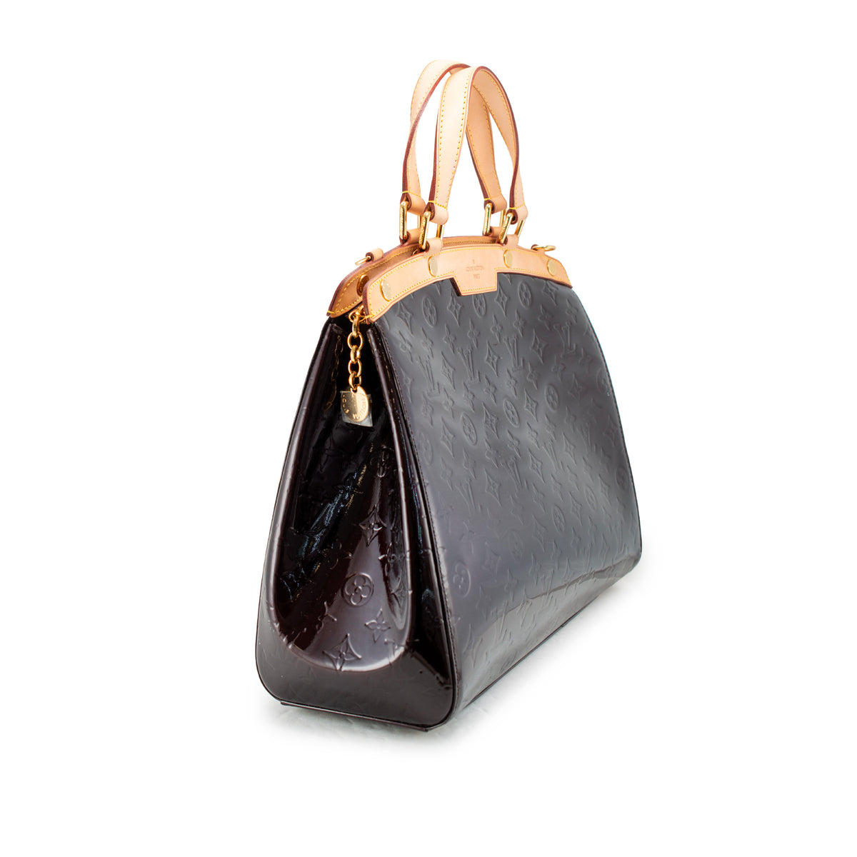 Louis Vuitton Monogram Vernis Brea Patent Leather Brass Hardware Handbag