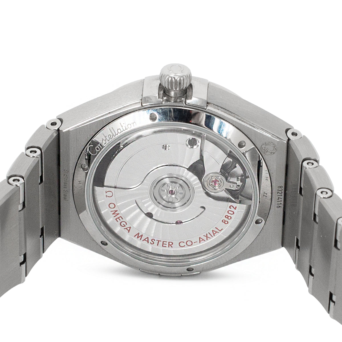 Ladies Omega Constellation 34MM 131.10.34.20.53.001 Blue Diamond Steel Watch