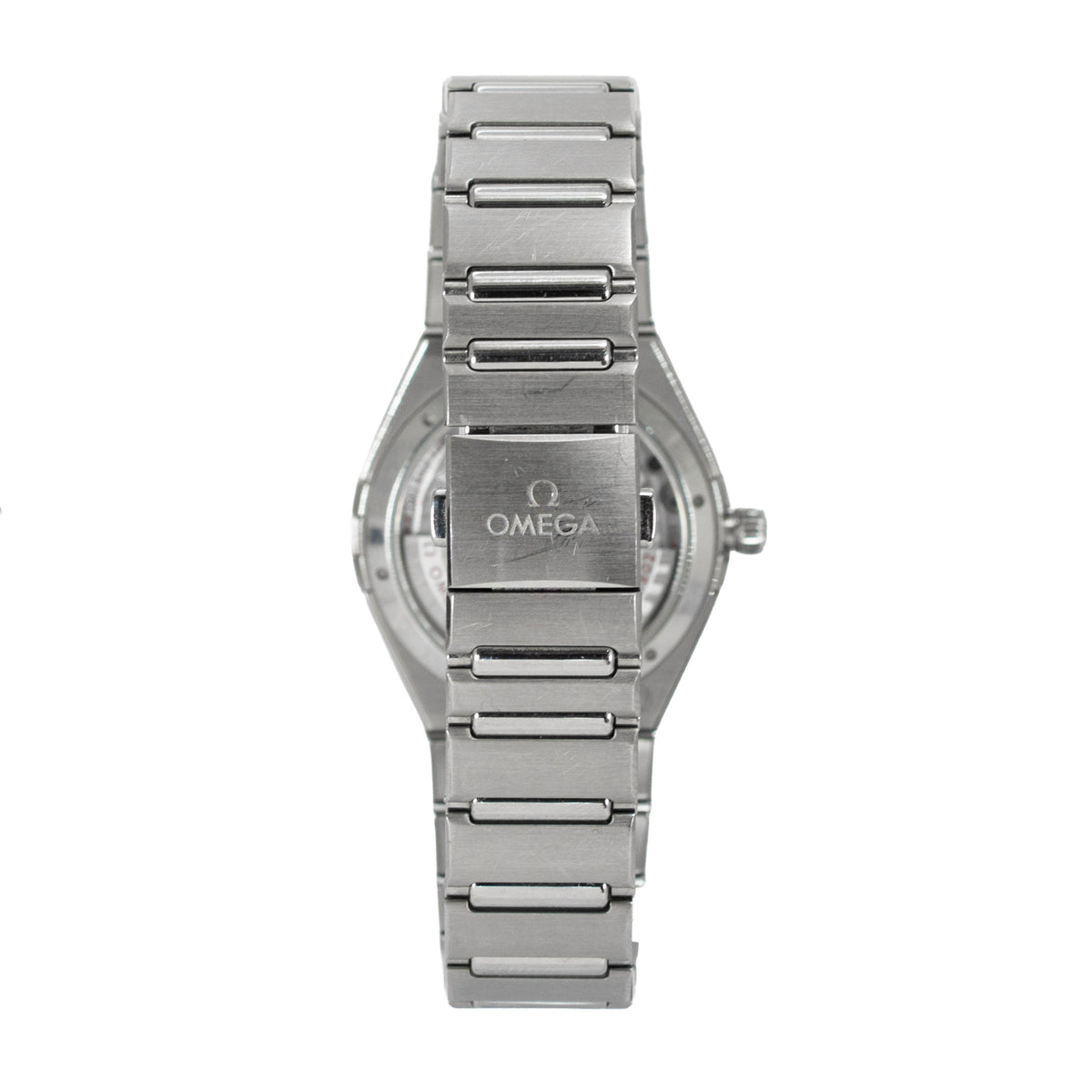 Ladies Omega Constellation 34MM 131.10.34.20.53.001 Blue Diamond Steel Watch