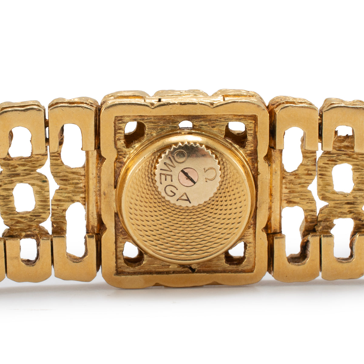 Ladies Vintage Omega Secret Bracelet Gilbert Albert 18K Yellow Gold Manual Watch