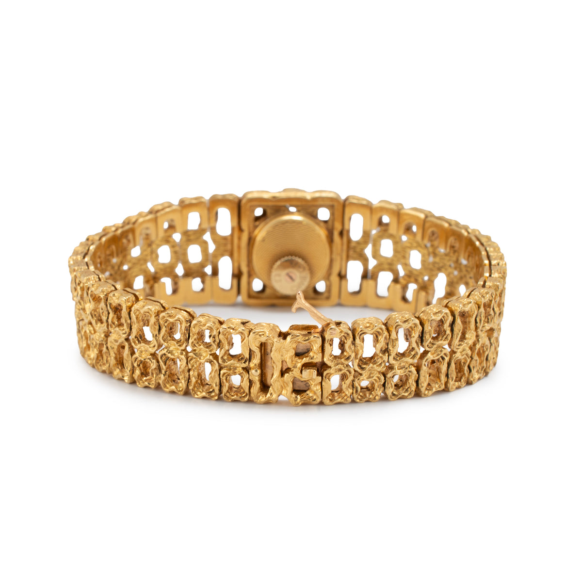 Ladies Vintage Omega Secret Bracelet Gilbert Albert 18K Yellow Gold Manual Watch