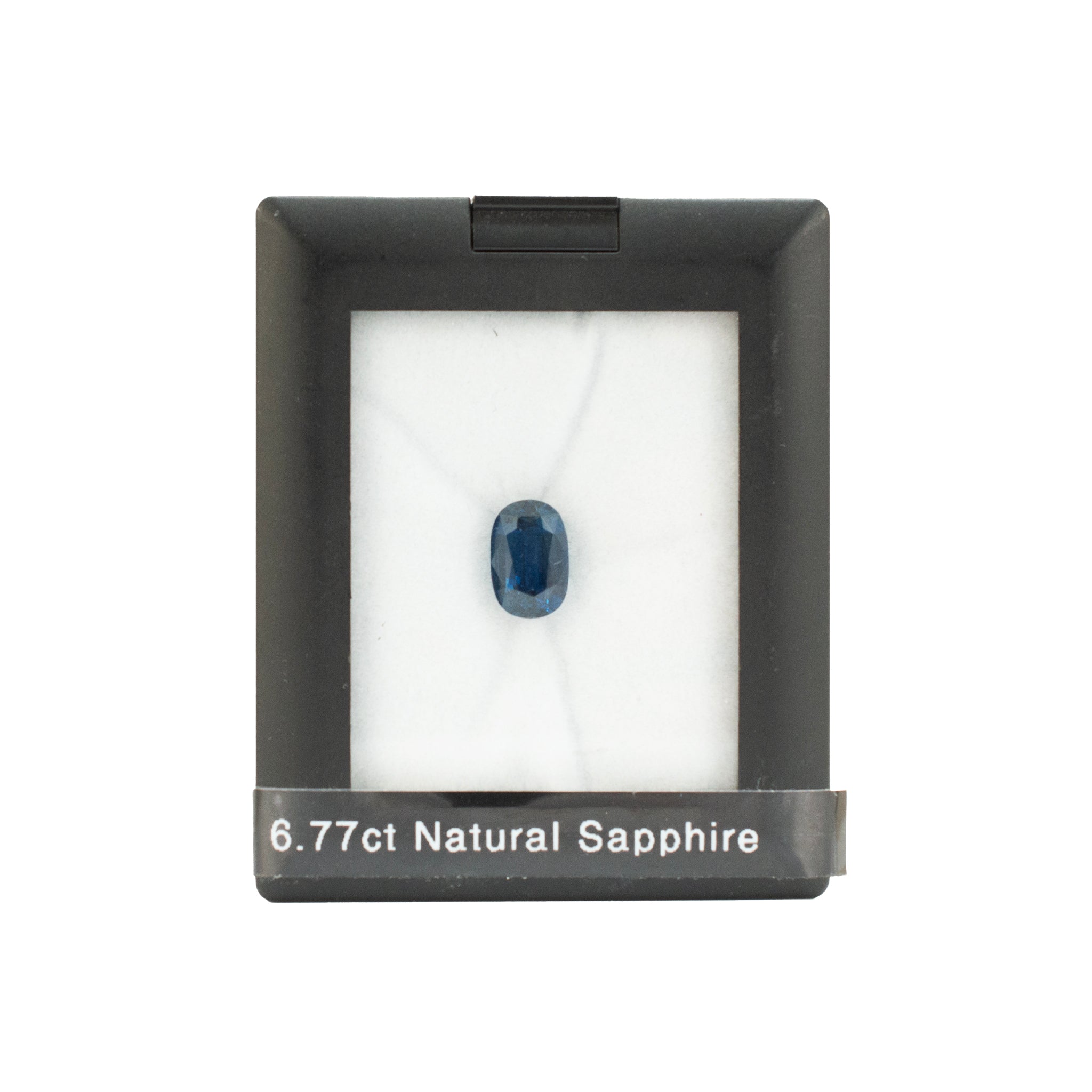 Natural 6.77ct AGL Oval Shape Cut Blue Loose Sapphire