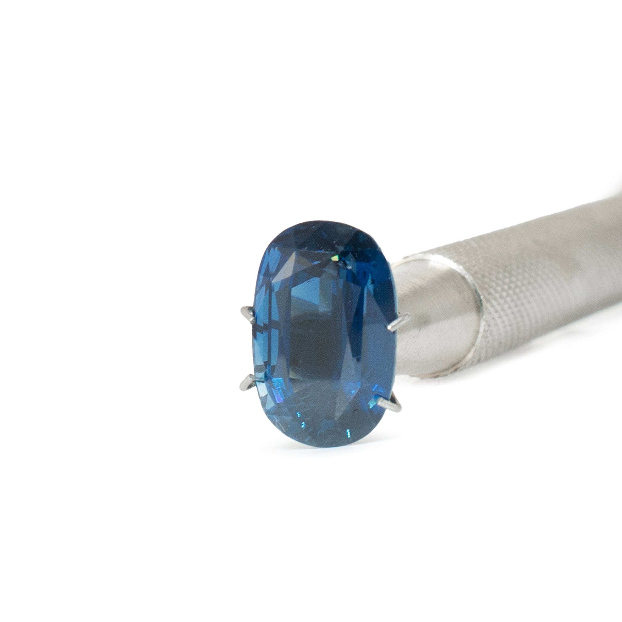 Natural 6.77ct AGL Oval Shape Cut Blue Loose Sapphire