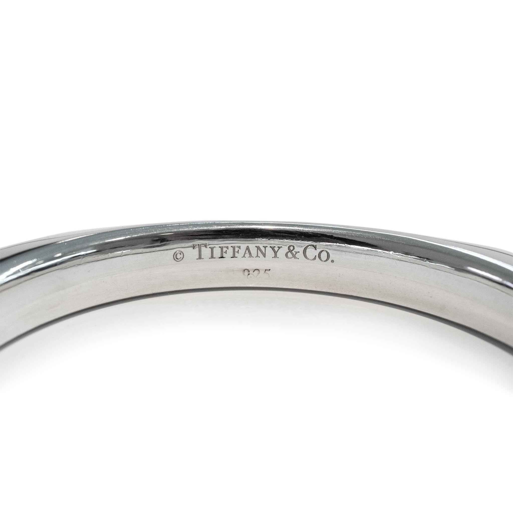 Tiffany & Co. 925 Sterling Silver Cushion Bangle Bracelet