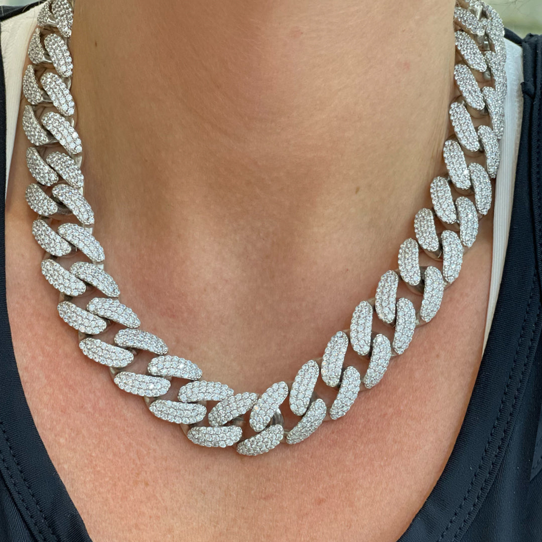 Sterling Silver Cuban Chain Necklace