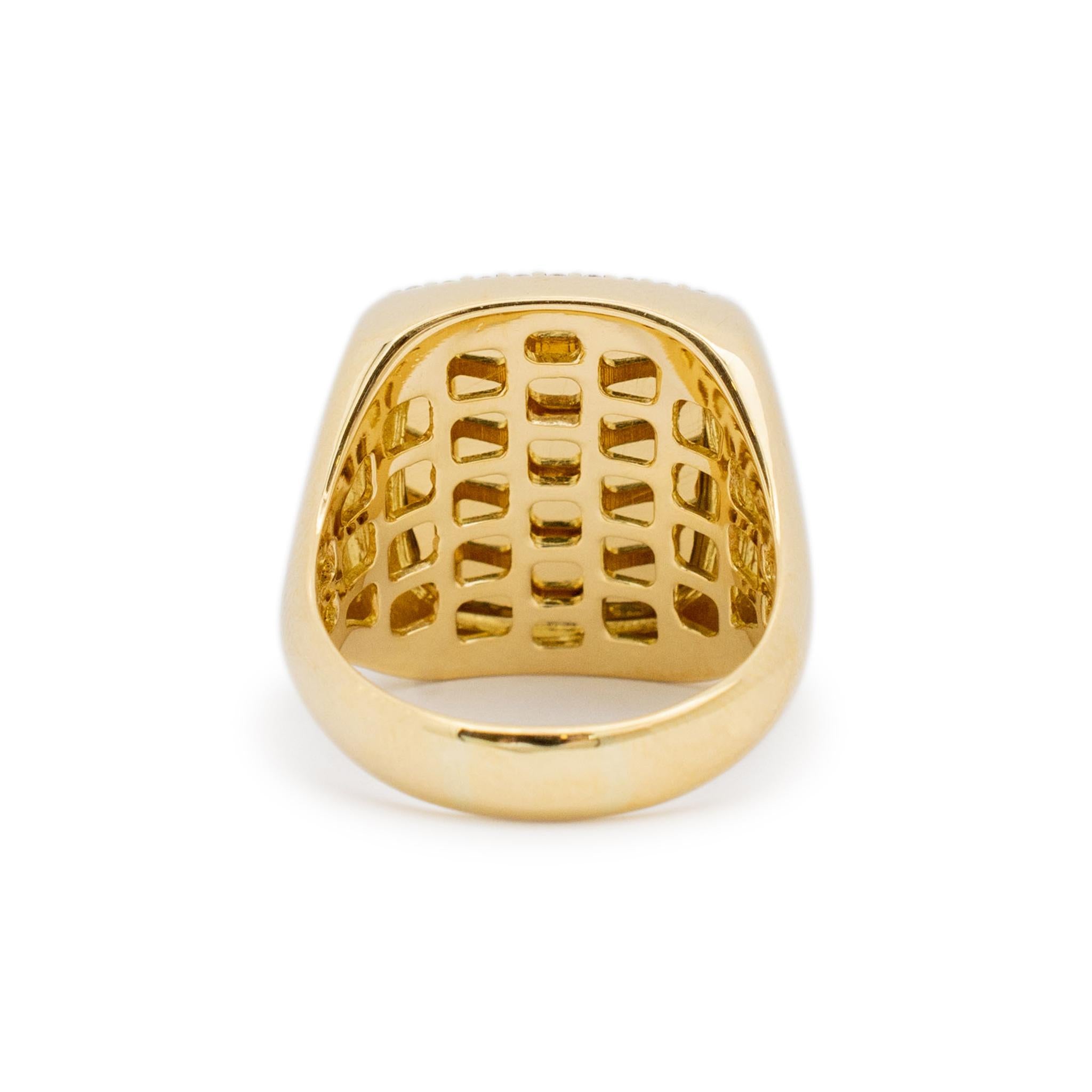Roberto Coin 18K Yellow Gold Citrine Halo Diamond Cocktail Ring