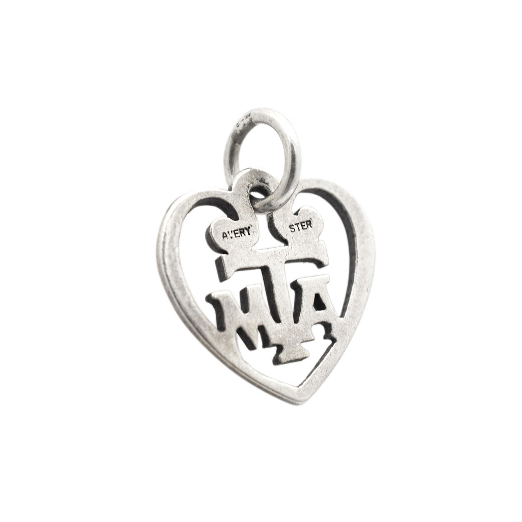 James Avery 925 Sterling Silver Heart A&M Charm / Pendant