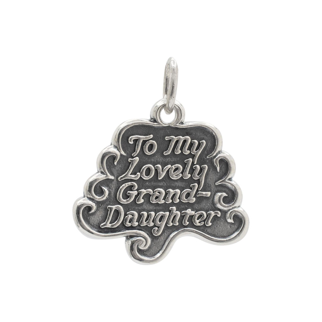 James Avery 975 Sterling Silver to My Lovely Grand daughter Charm Pendant