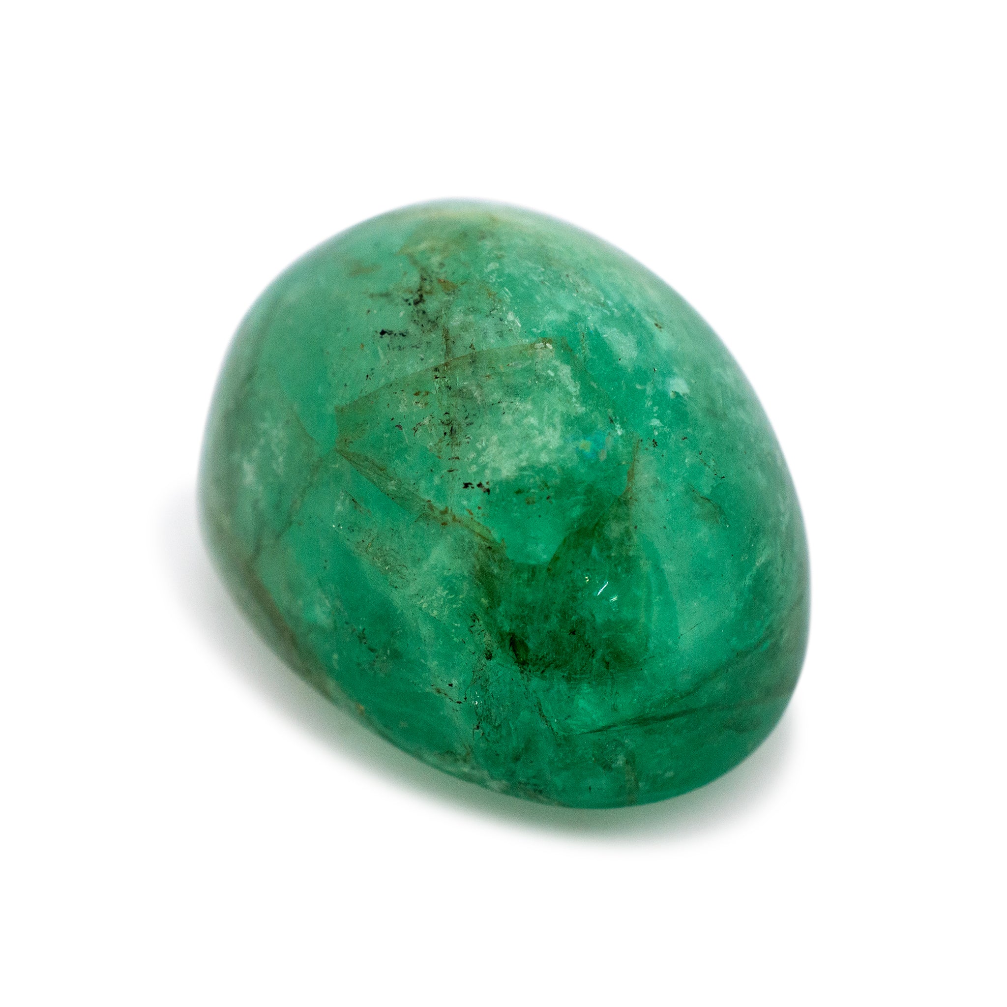 Natural 116.17ct Oval Cabochon Cut Emerald Loose Gemstone