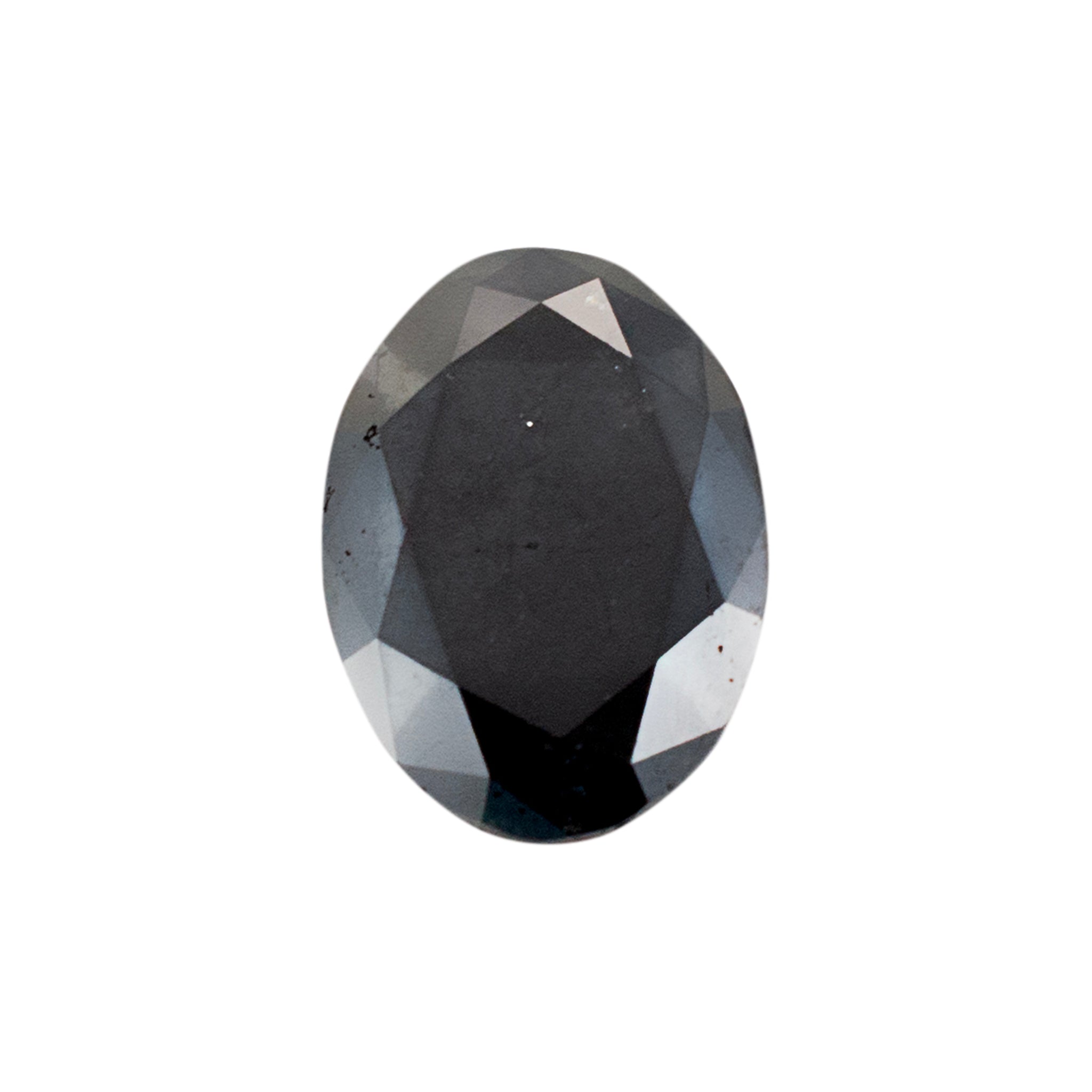 Natural 25.13 Carat Oval Shape Black Diamond