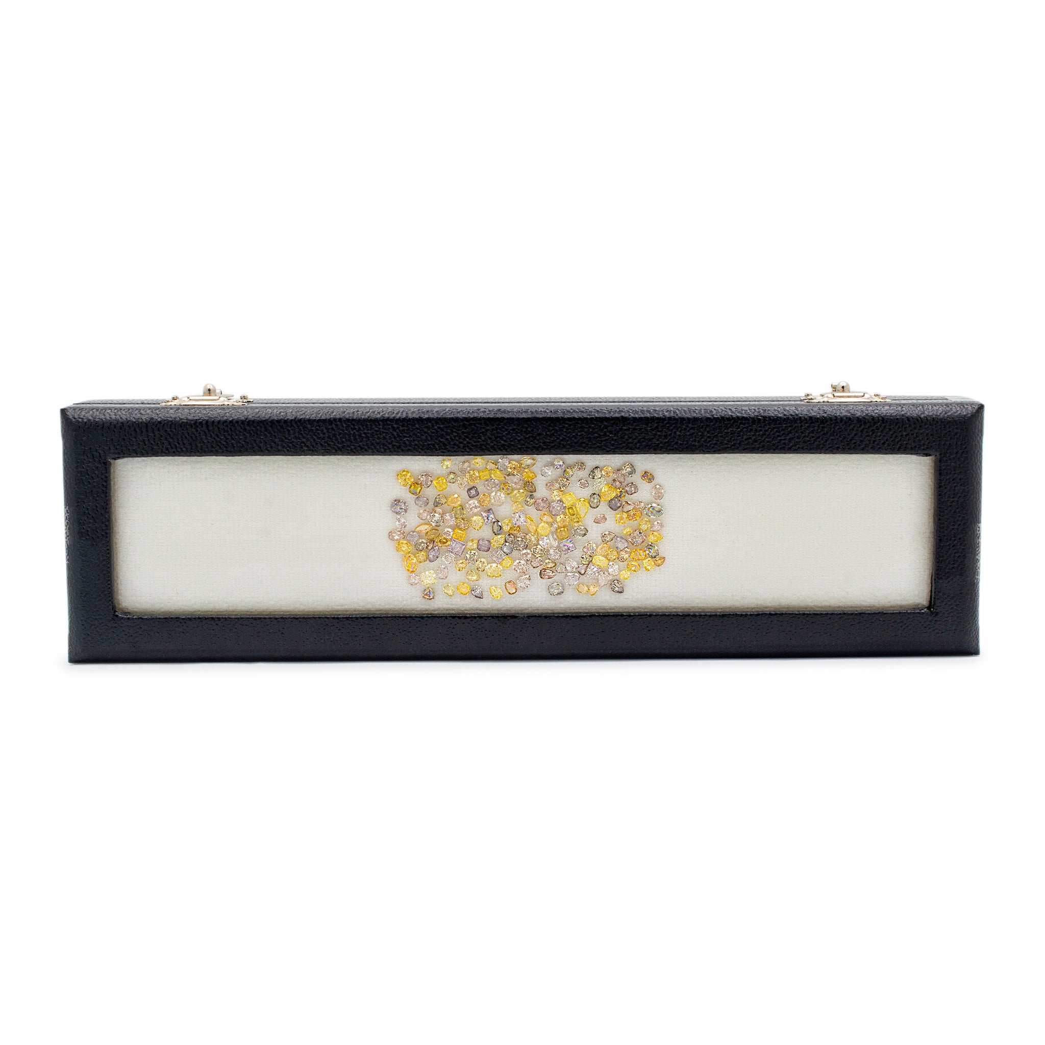 Natural 18.10 Carat Mix Fancy Pink Yellow Green Orange Gray Purple Diamond Set