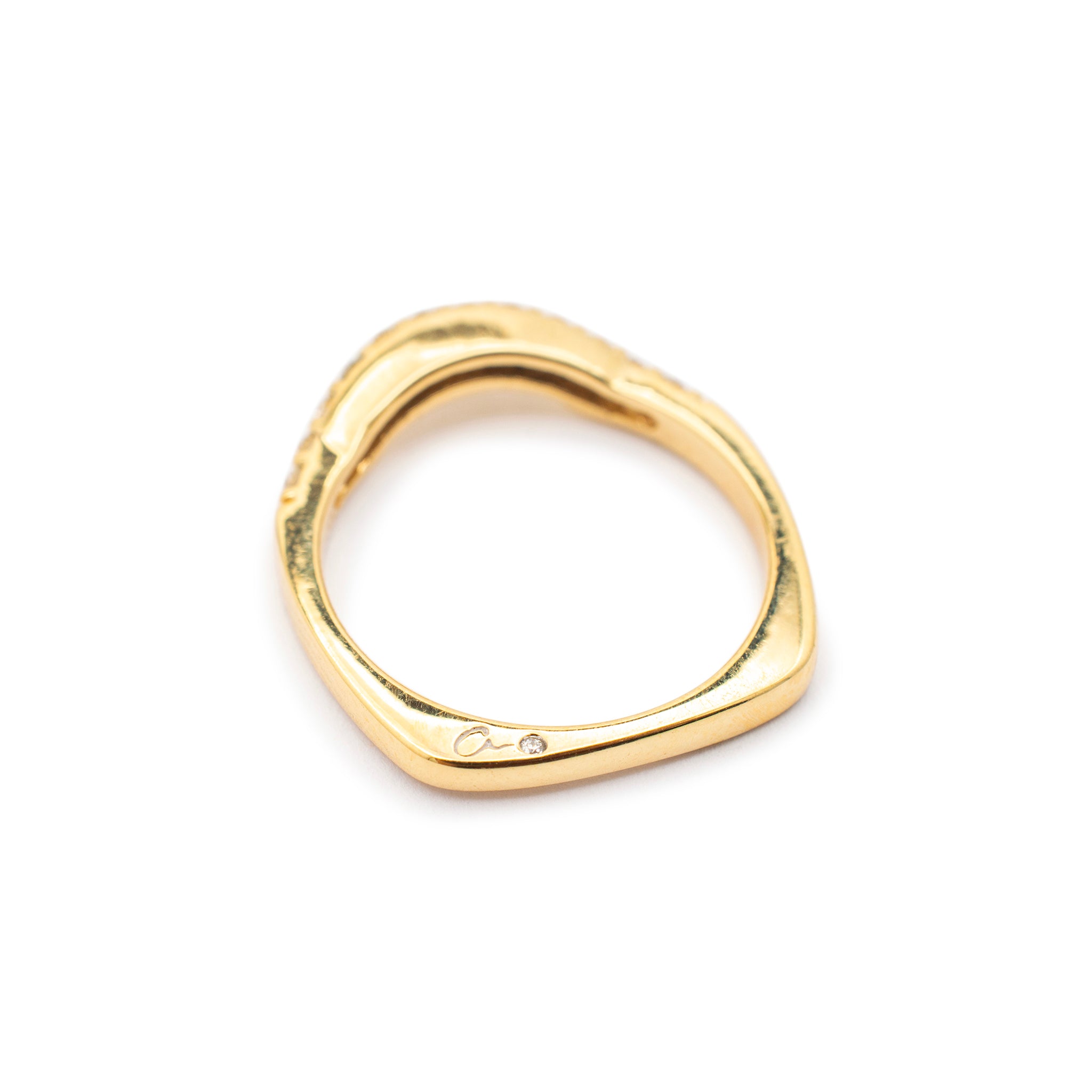 A. Jaffe 18K Green & White Gold AGL Sapphire Ruby Diamond Cocktail Ring Set