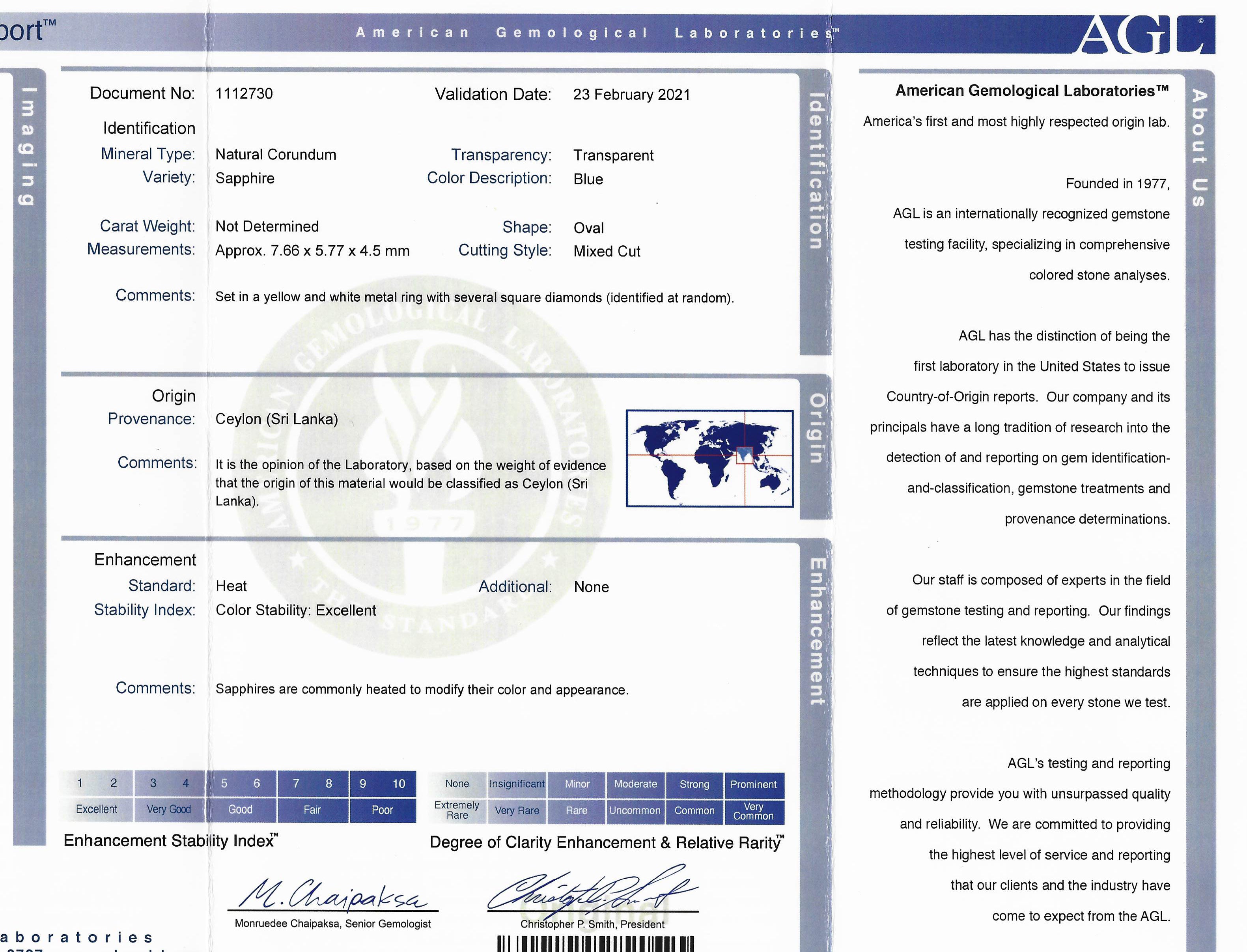 A. Jaffe 18K Green & White Gold AGL Sapphire Ruby Diamond Cocktail Ring Set