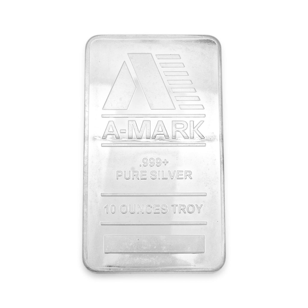 A-Mark 10OZ .999 Pure Silver Bar