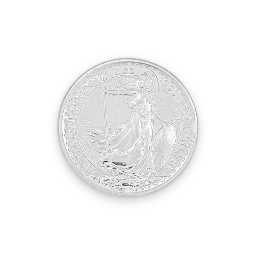 2020 1OZ Great Britain Britannia Queen Elizabeth II 2 Pound 999 Fine Silver Coin