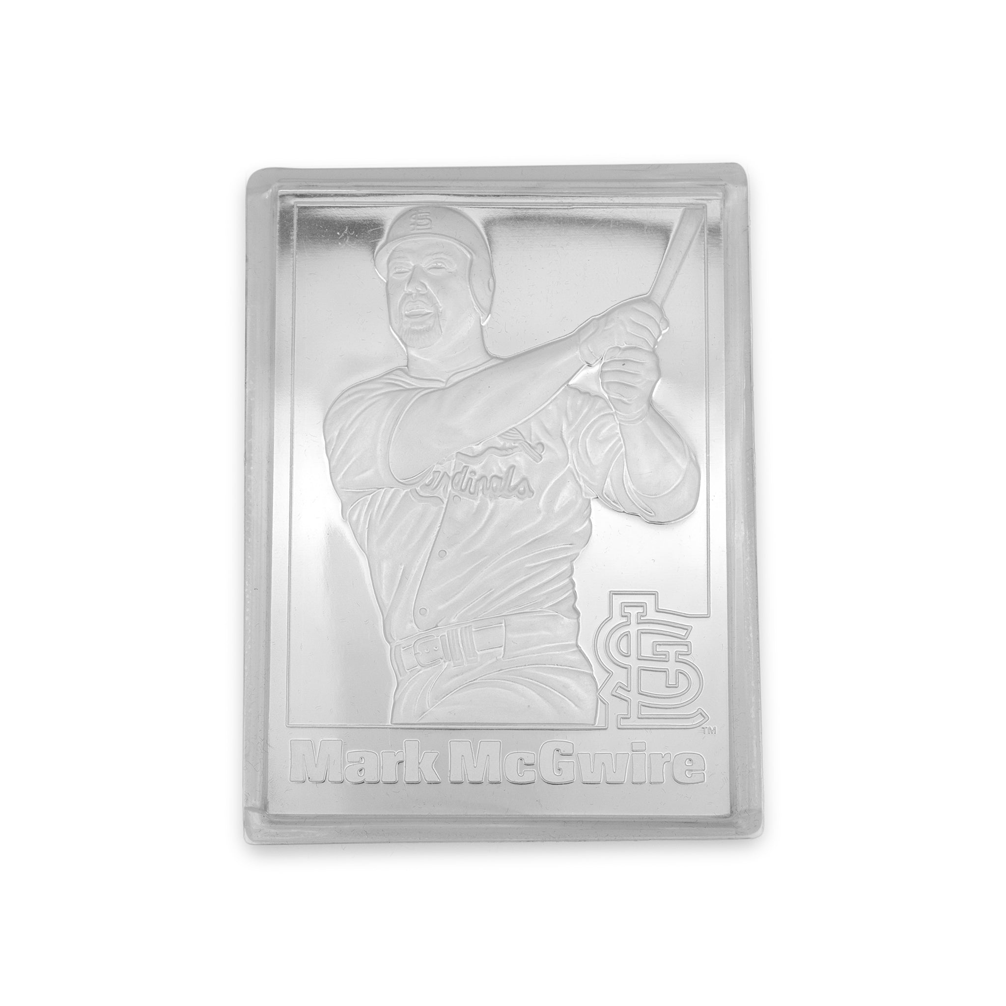 Vintage Mark McGwire Limited Edition Baseball Card Half Pound Silver Proof 8OZ .999 Fine Silver Bar