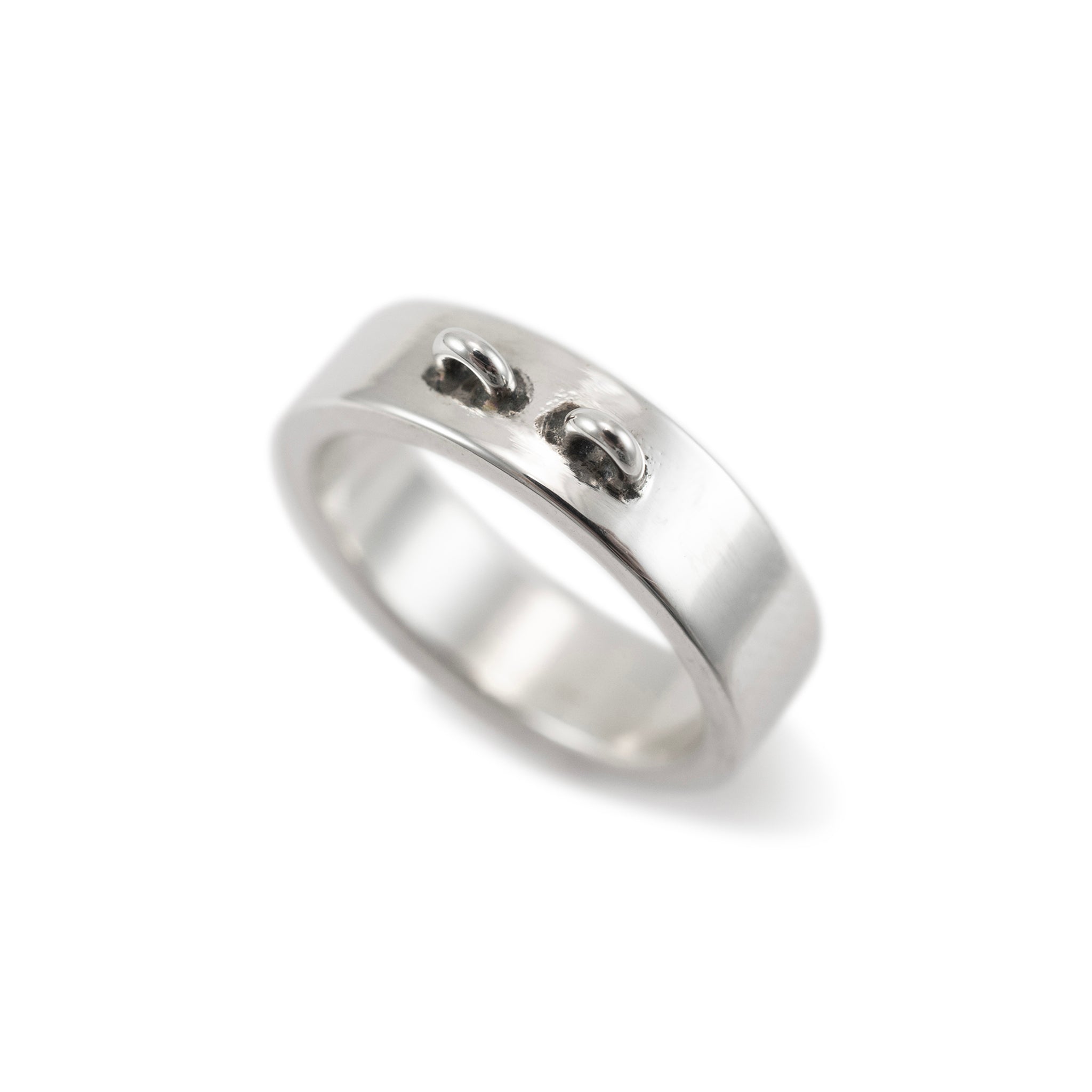 James Avery 925 Sterling Silver Create Your Own Double Dangle Ring