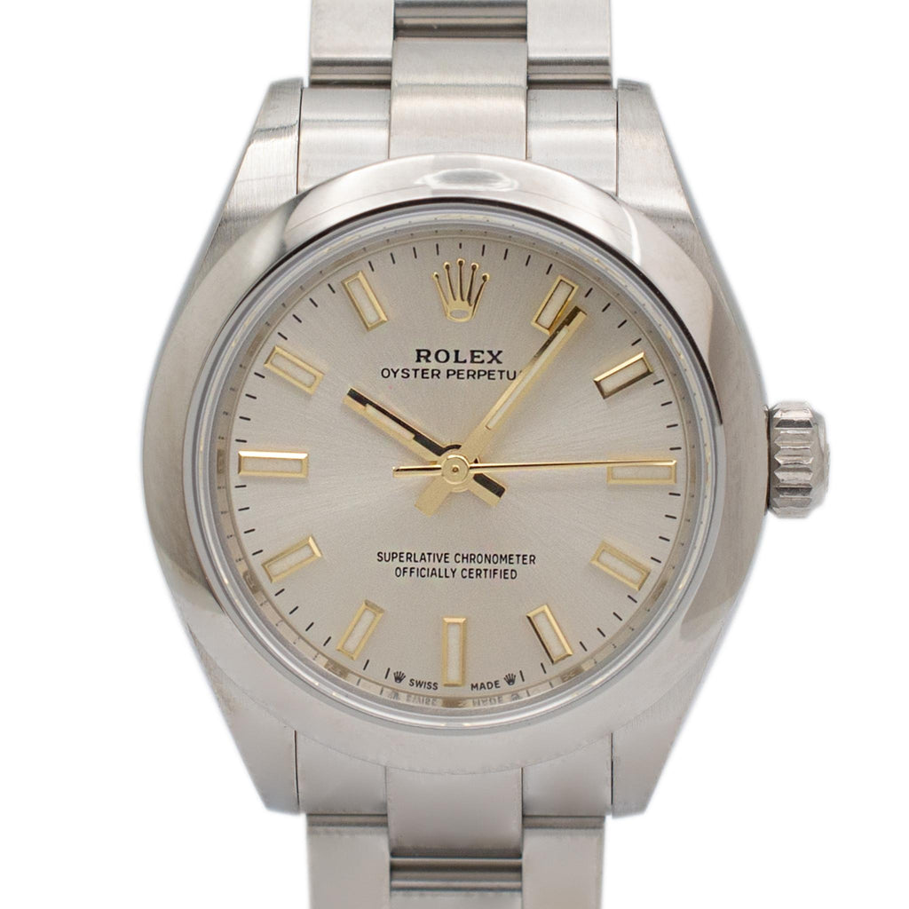 Rolex Oyster Perpetual 28MM 276200 Silver Dial Oyster Stainless Steel Watch
