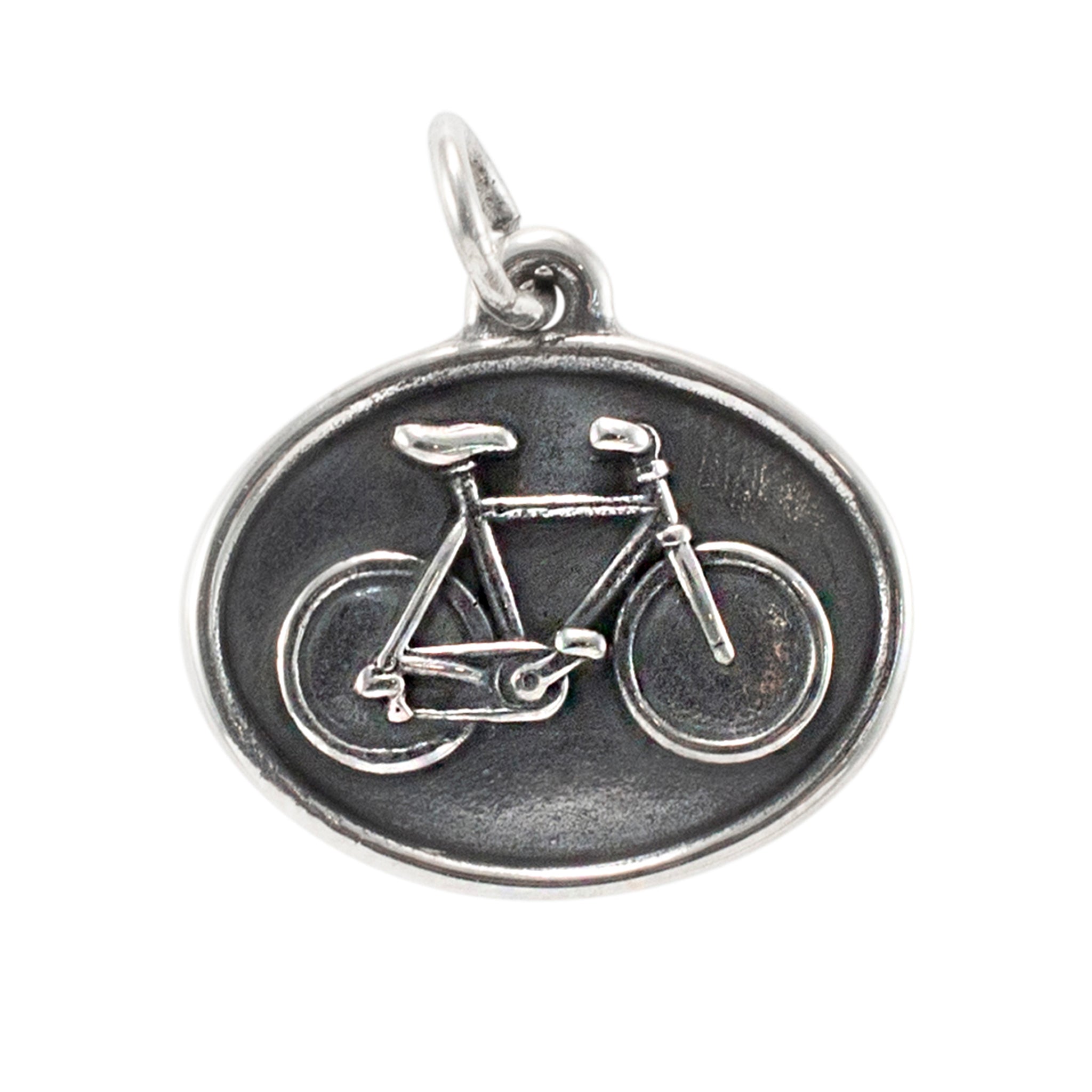James Avery Retired 925 Sterling Silver Bicycle Oval Charm