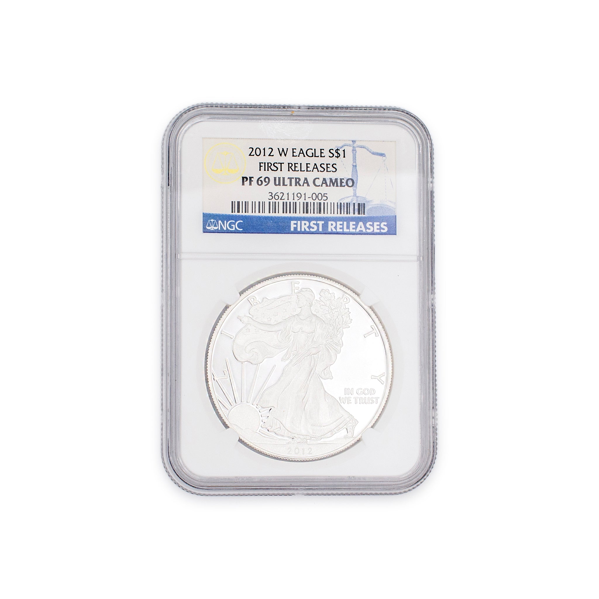 2012 NGC PF69 Ultra Cameo 1 Oz Fine Silver American Eagle Liberty Coin