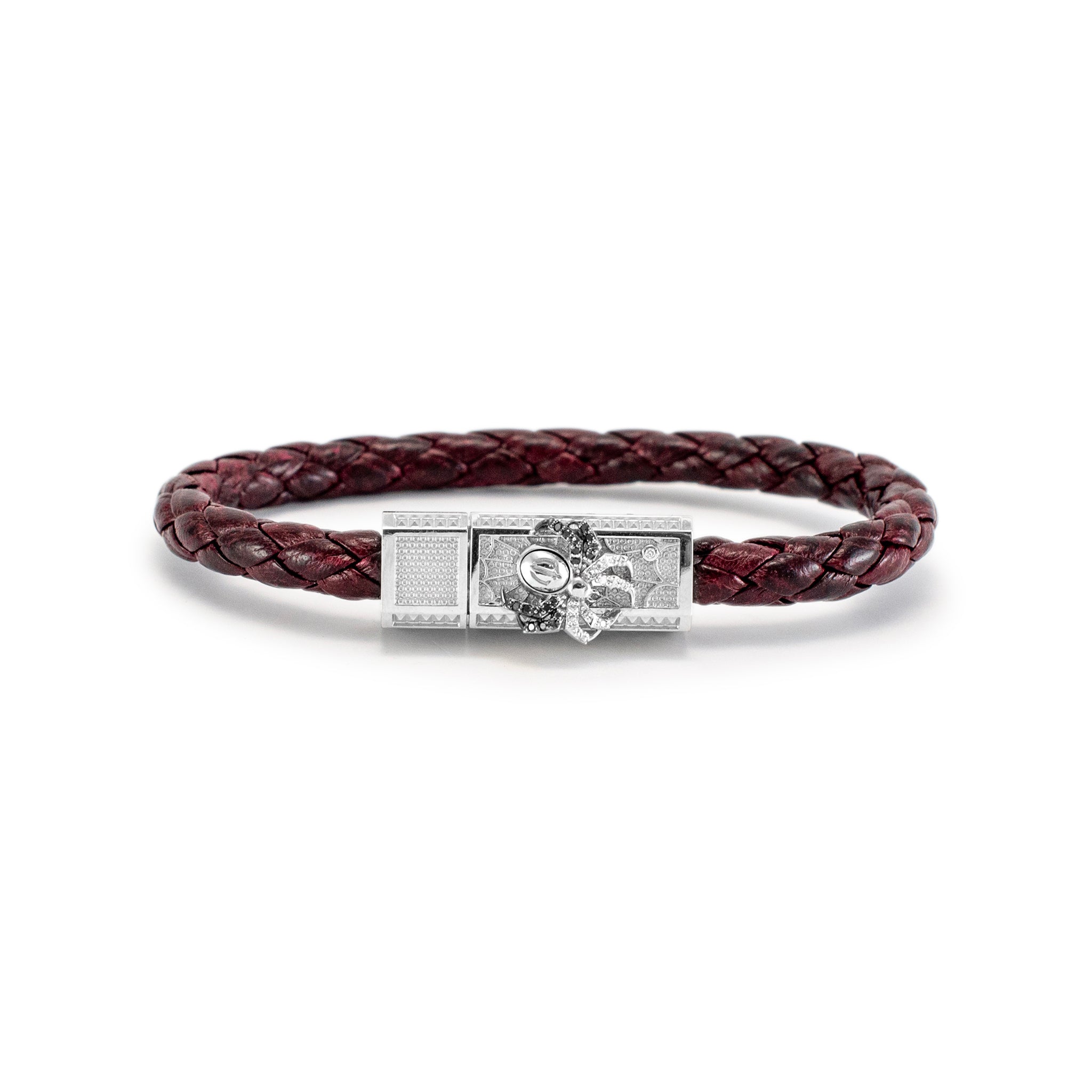 Sword Limited Memento Mori 18K White Gold Titanium White Black Diamond Bracelet