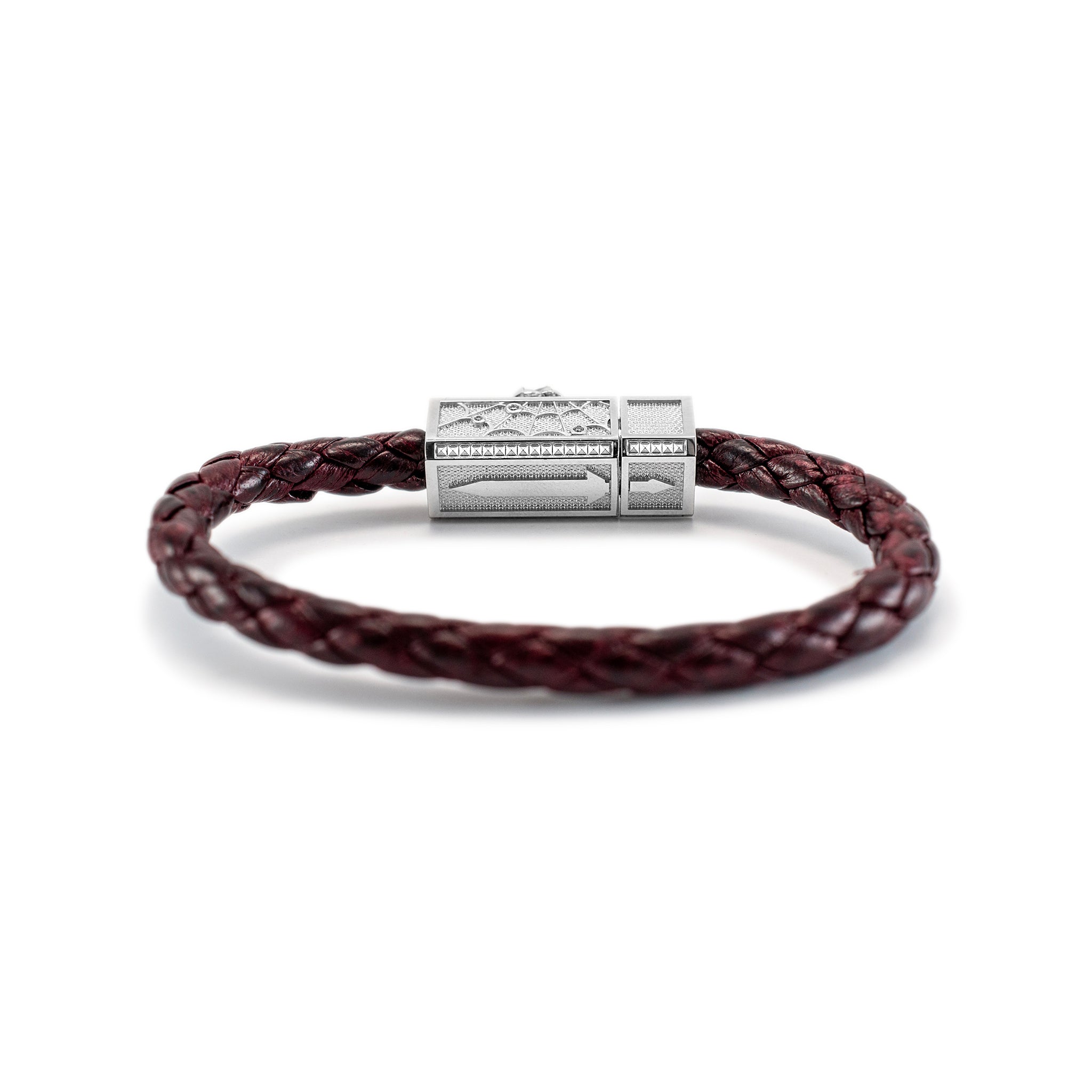 Sword Limited Memento Mori 18K White Gold Titanium White Black Diamond Bracelet