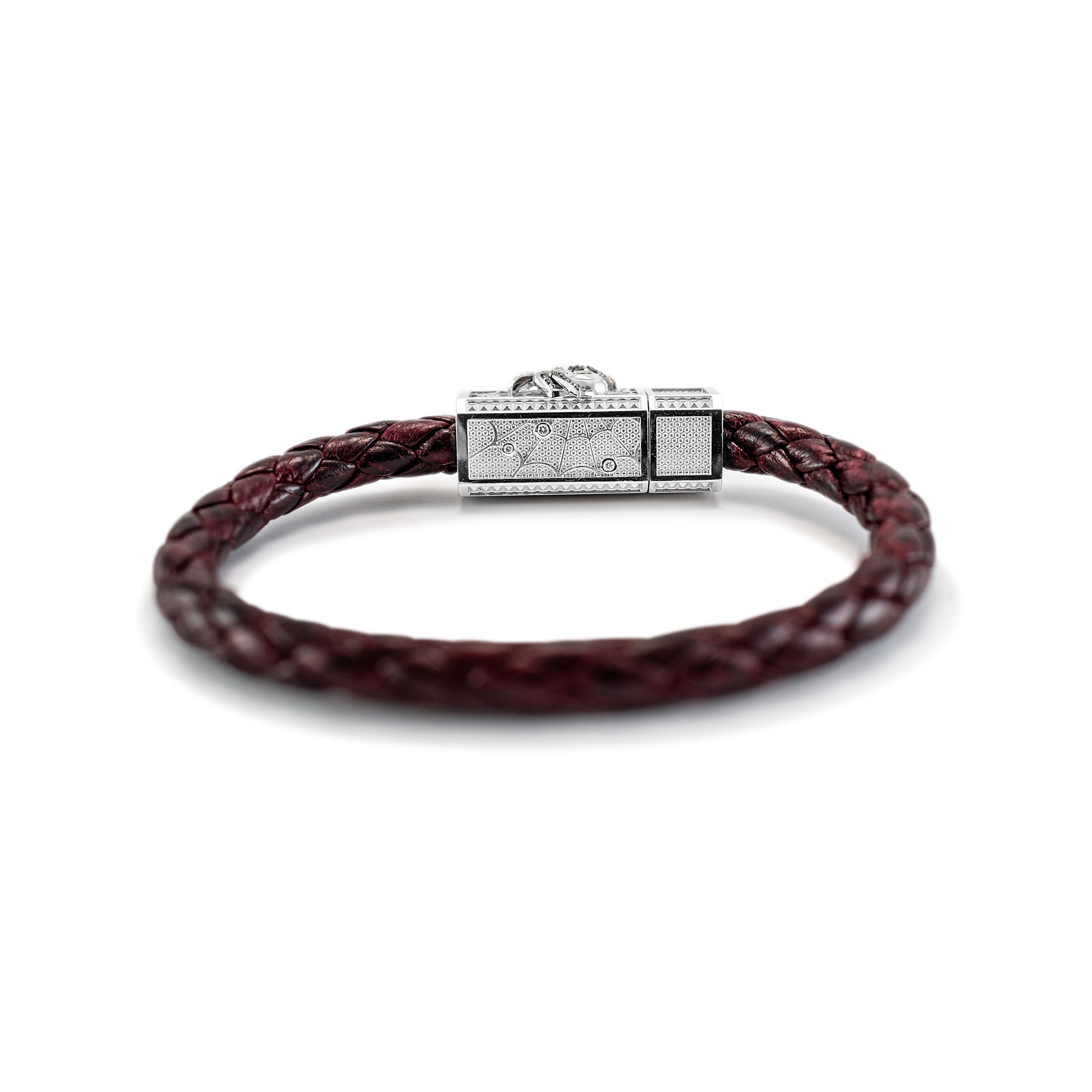 Sword Limited Memento Mori 18K White Gold Titanium White Black Diamond Bracelet