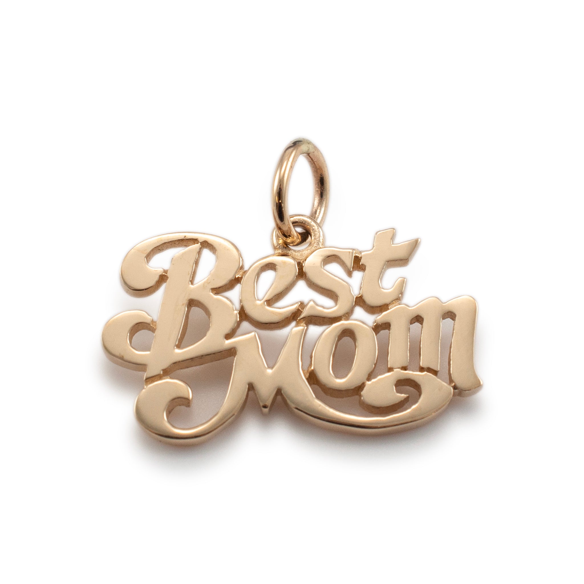 James Avery Retired 14K Yellow Gold Best Mom Charm