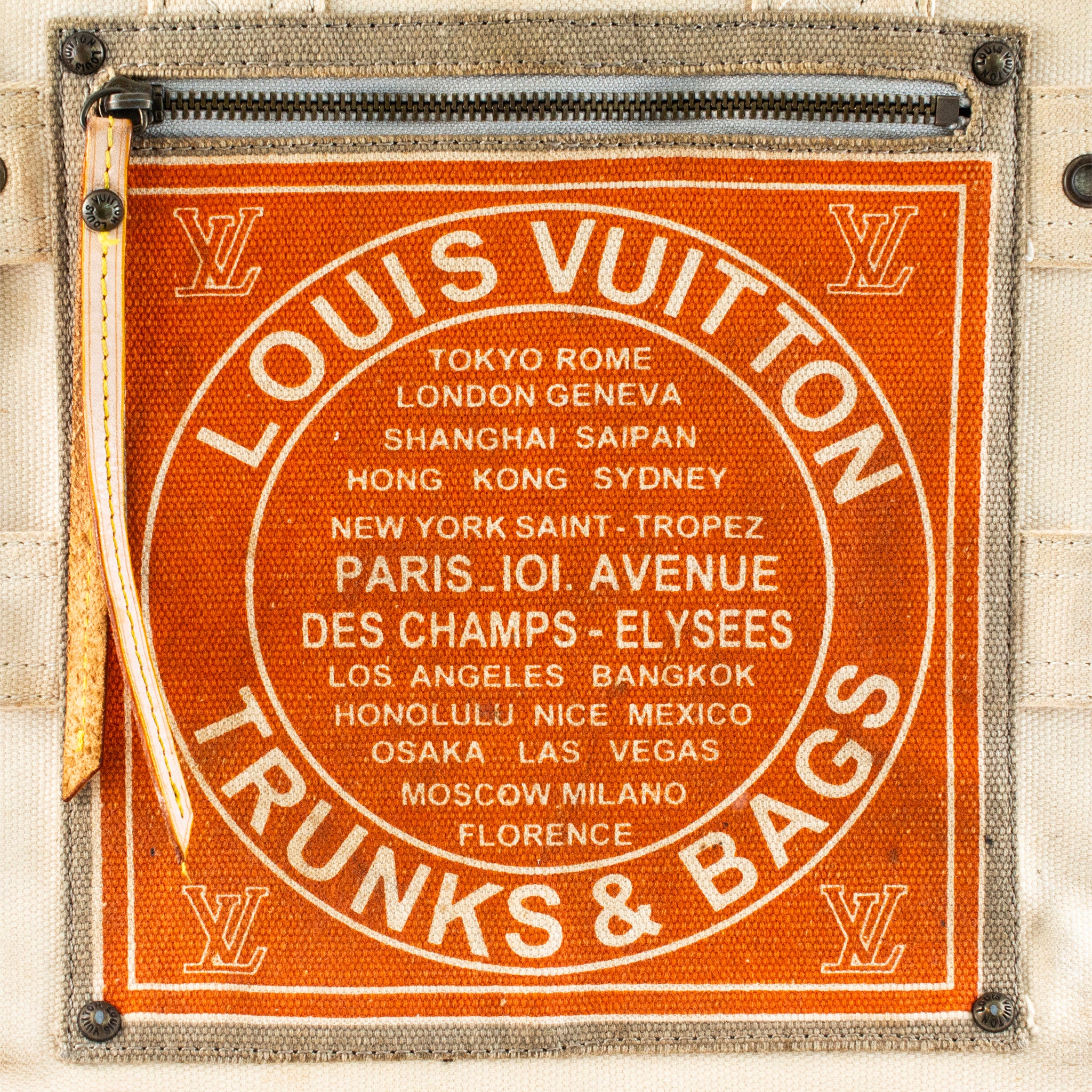 Vintage Louis Vuitton Limited Edition Toile Globe Shopper Tote Bag