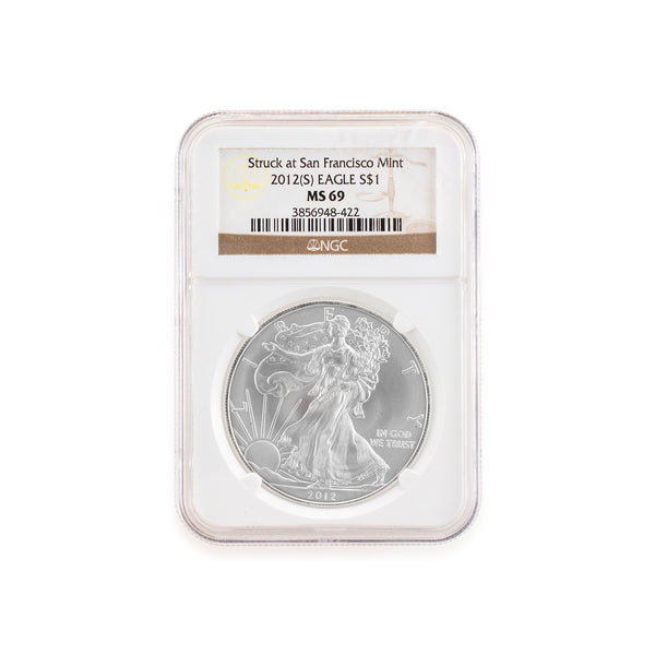 2012 S 1 Oz NGC MS 69 Early Releases 999 Fine Silver American Eagle Li