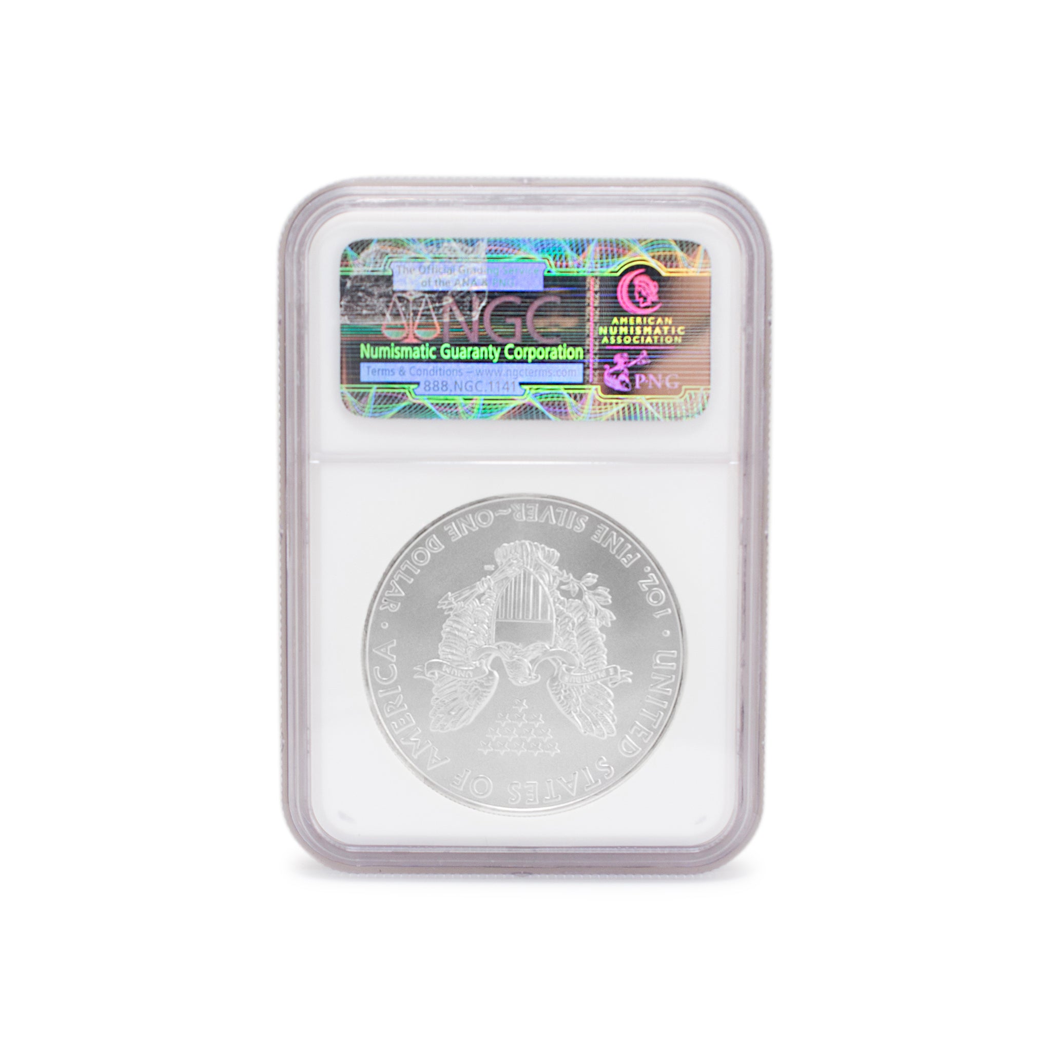 2010 1 Oz NGC MS 69 1$ Fine 999 Silver American Eagle Liberty Coin