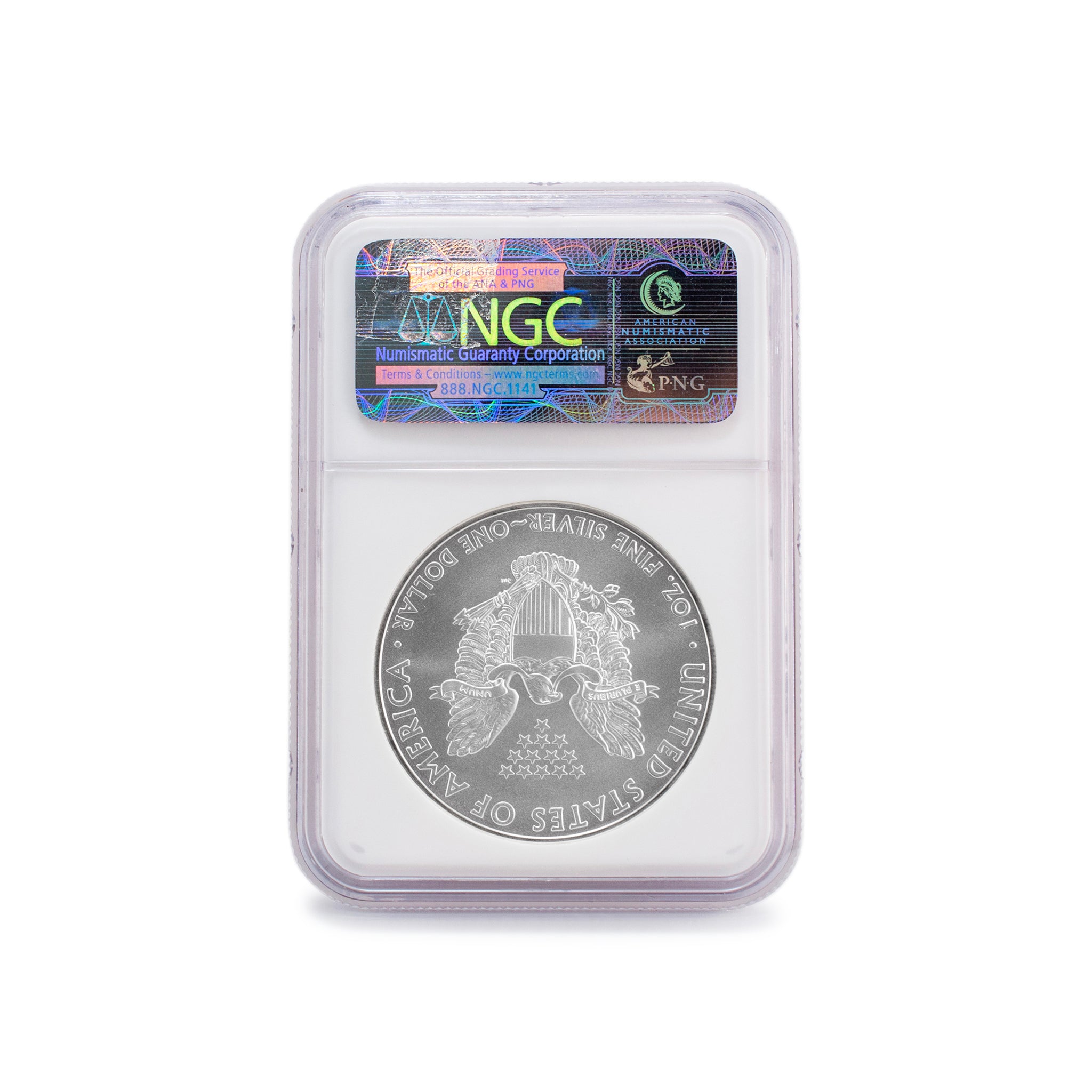 2010 1 Oz NGC MS 69 1$ Fine 999 Silver American Eagle Liberty Coin