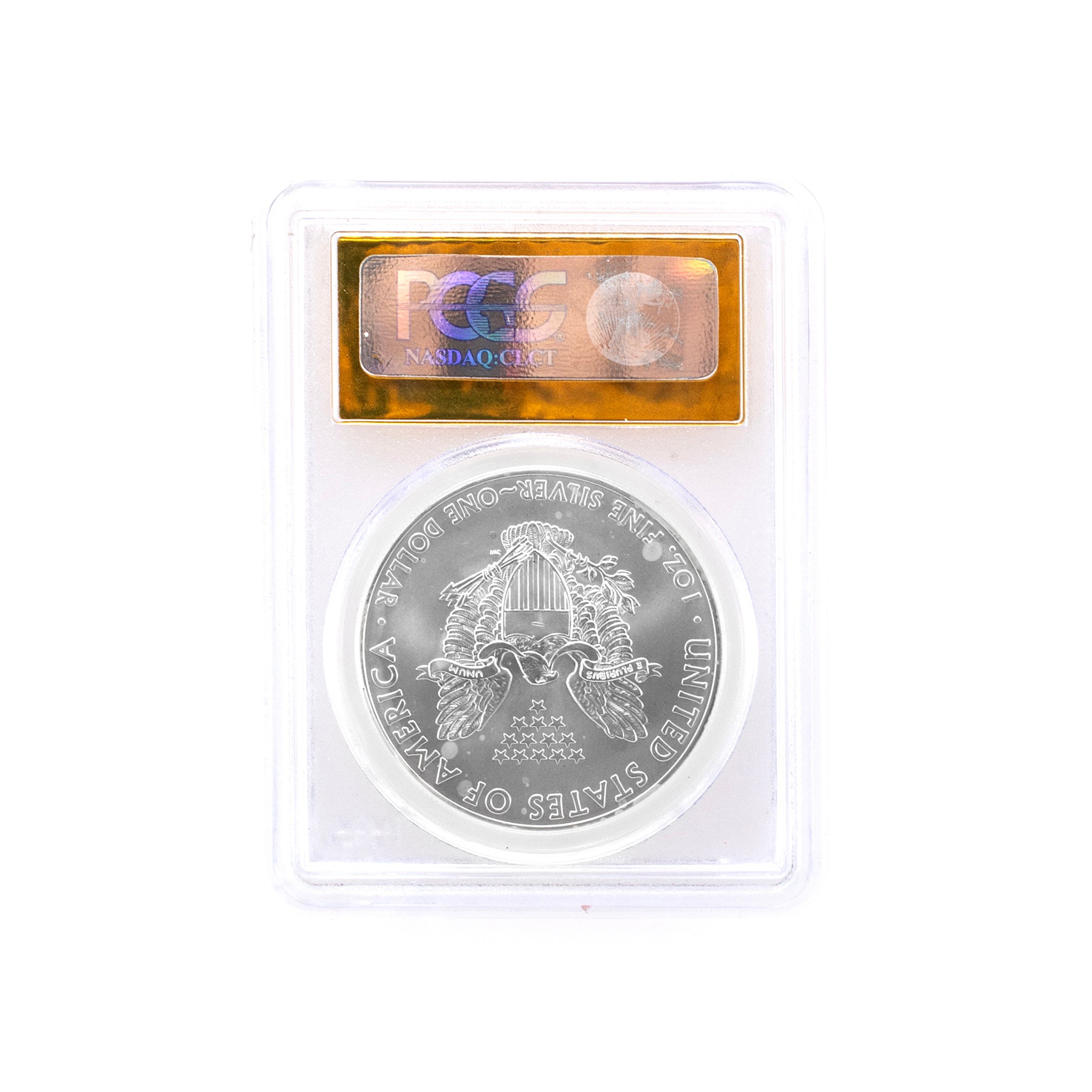 2014 S $1SILVER American Eagle PCGS MS-69 First Strike Gold Label Coin