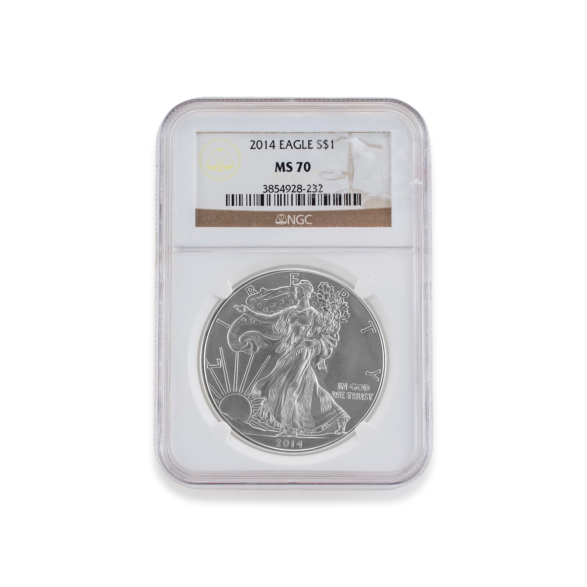 2014 NGC MS70 1OZ 999 Silver $1 American Eagle Liberty Coin