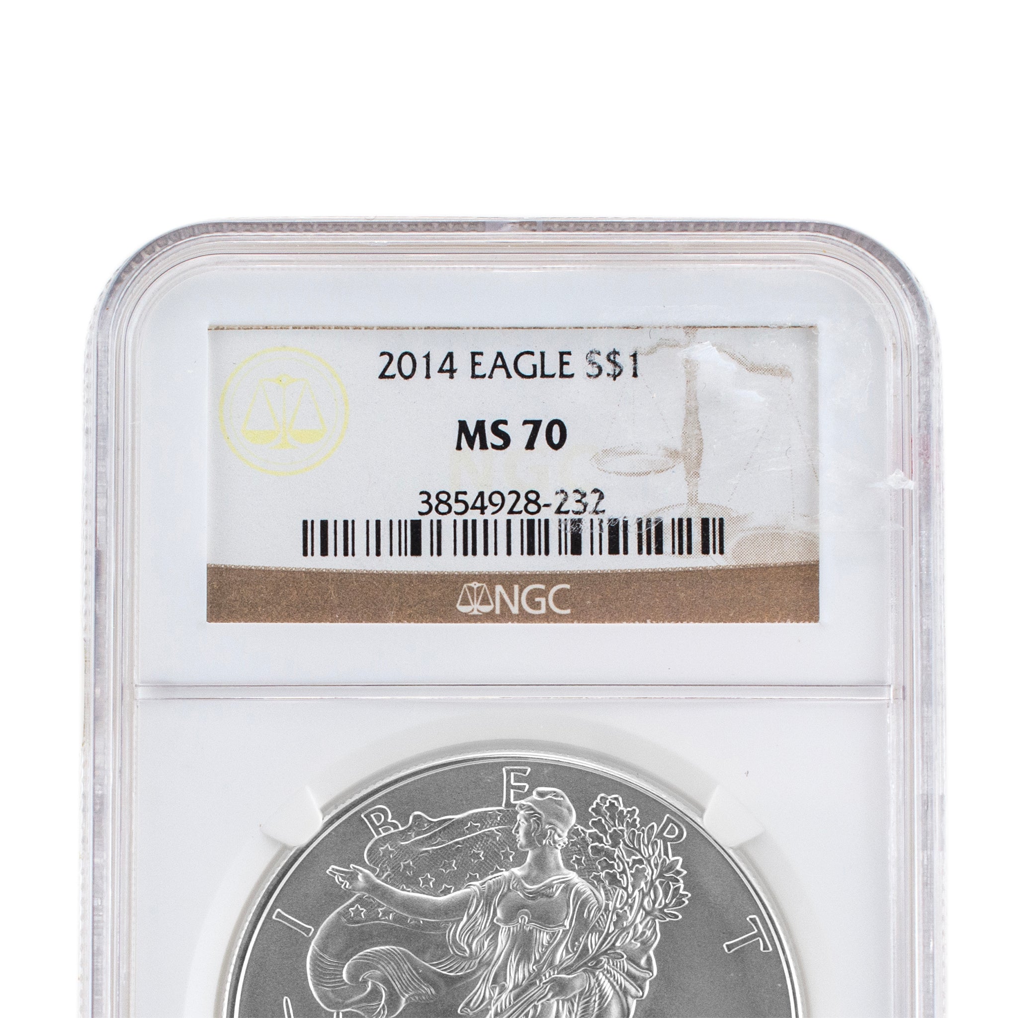 2014 NGC MS70 1OZ 999 Silver $1 American Eagle Liberty Coin