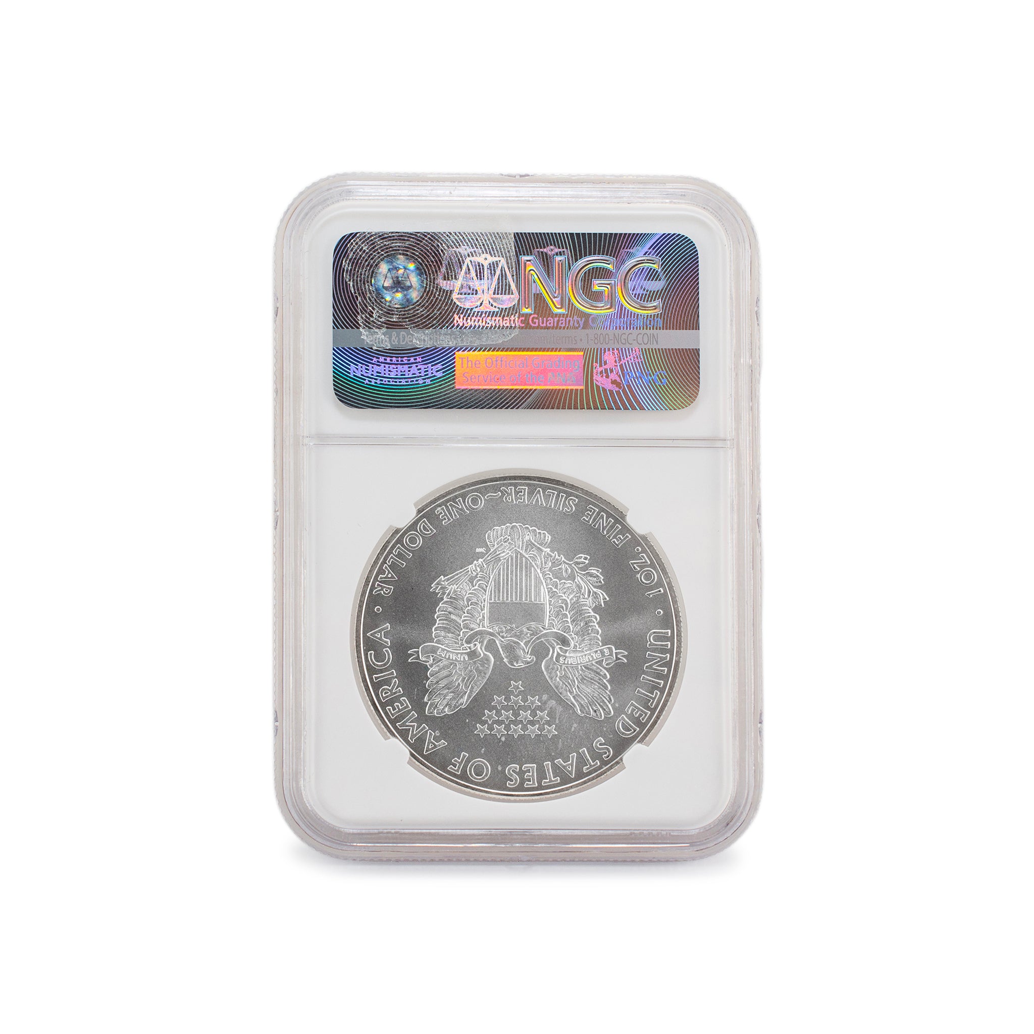 2008 1 Oz NGC MS 69 1$ Fine 999 Silver American Eagle Liberty Coin