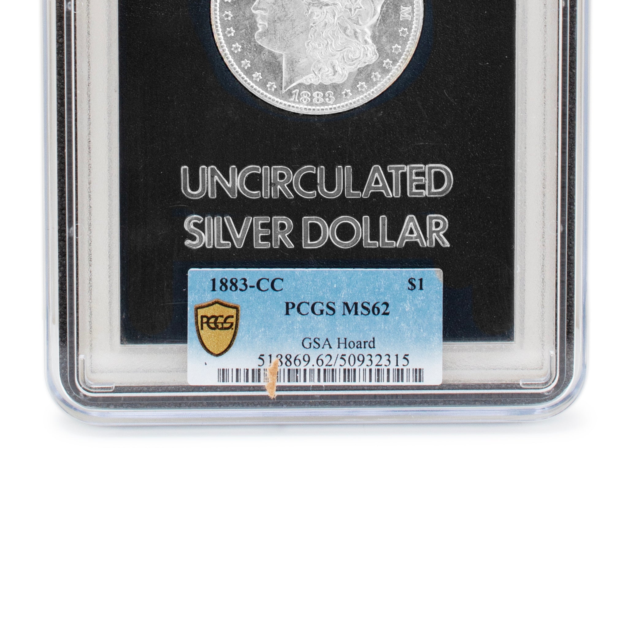 1883 CC GSA MS62 PCGS Morgan Silver Dollar
