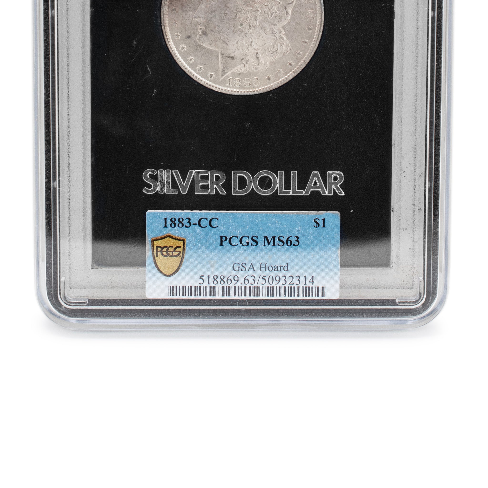 1883 CC GSA MS63 PCGS Morgan Silver Dollar