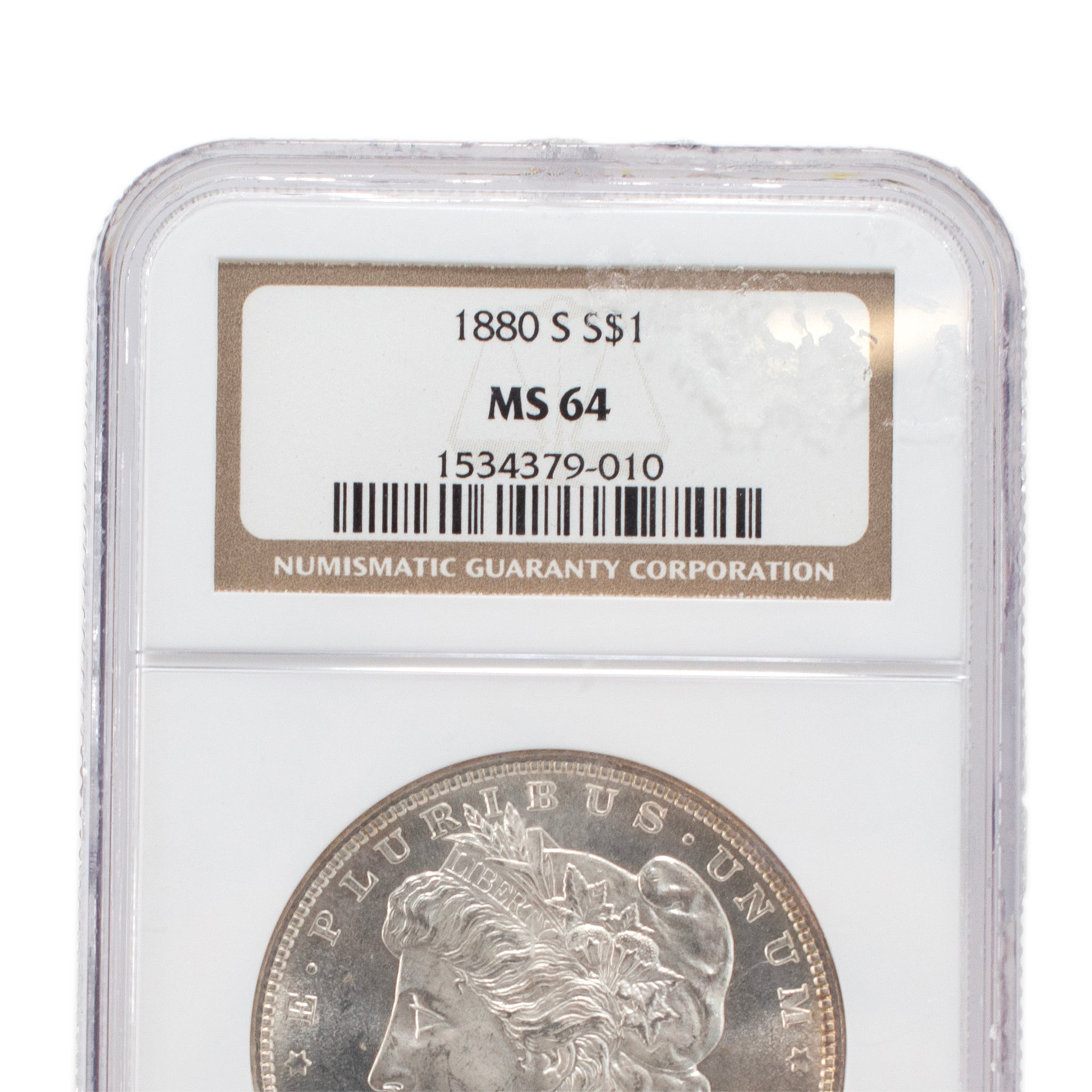 1880-S Ngc MS64 Silver $1 Morgan Coin