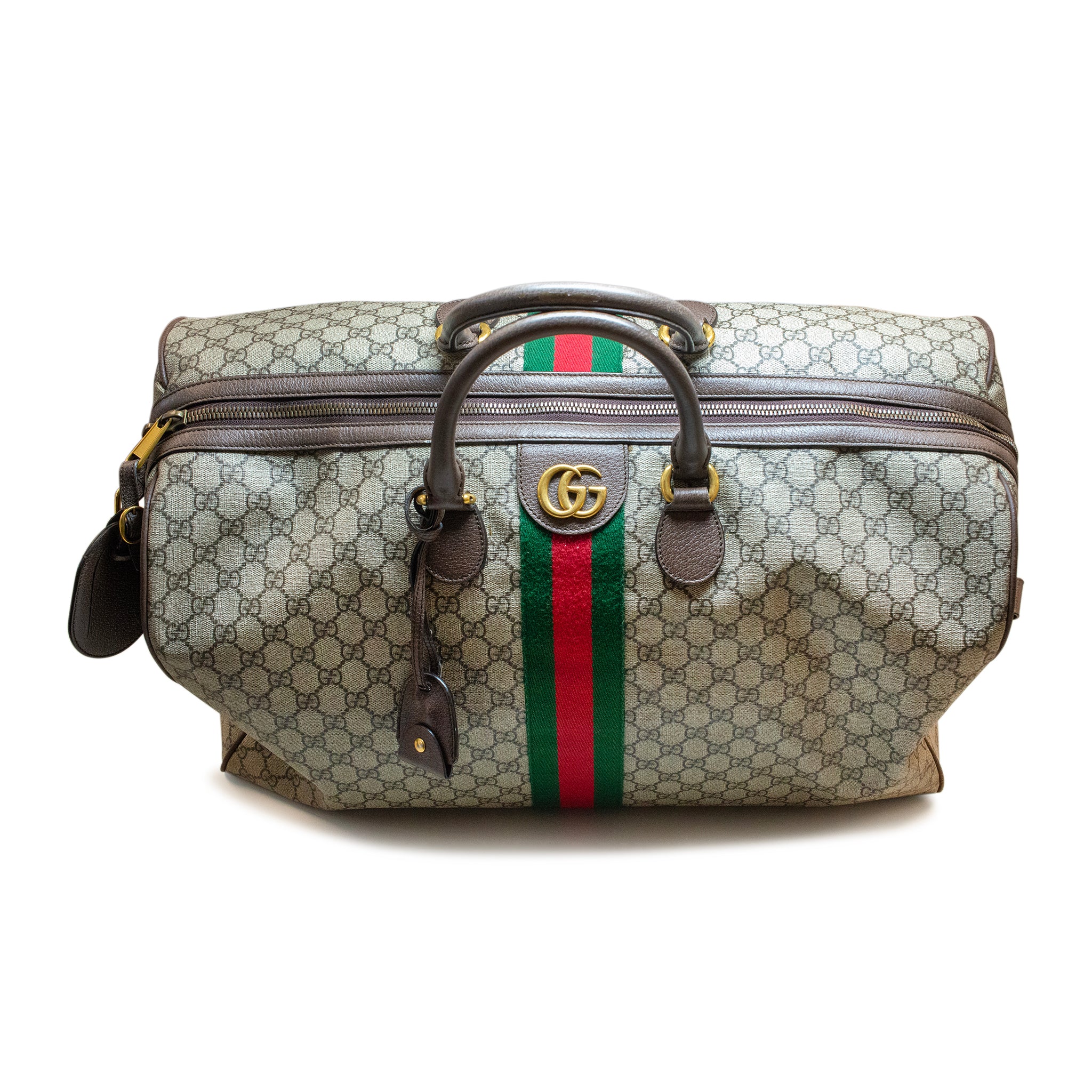Gucci GG Supreme Ophidia 547959 Large Carry-on Duffle Handbag