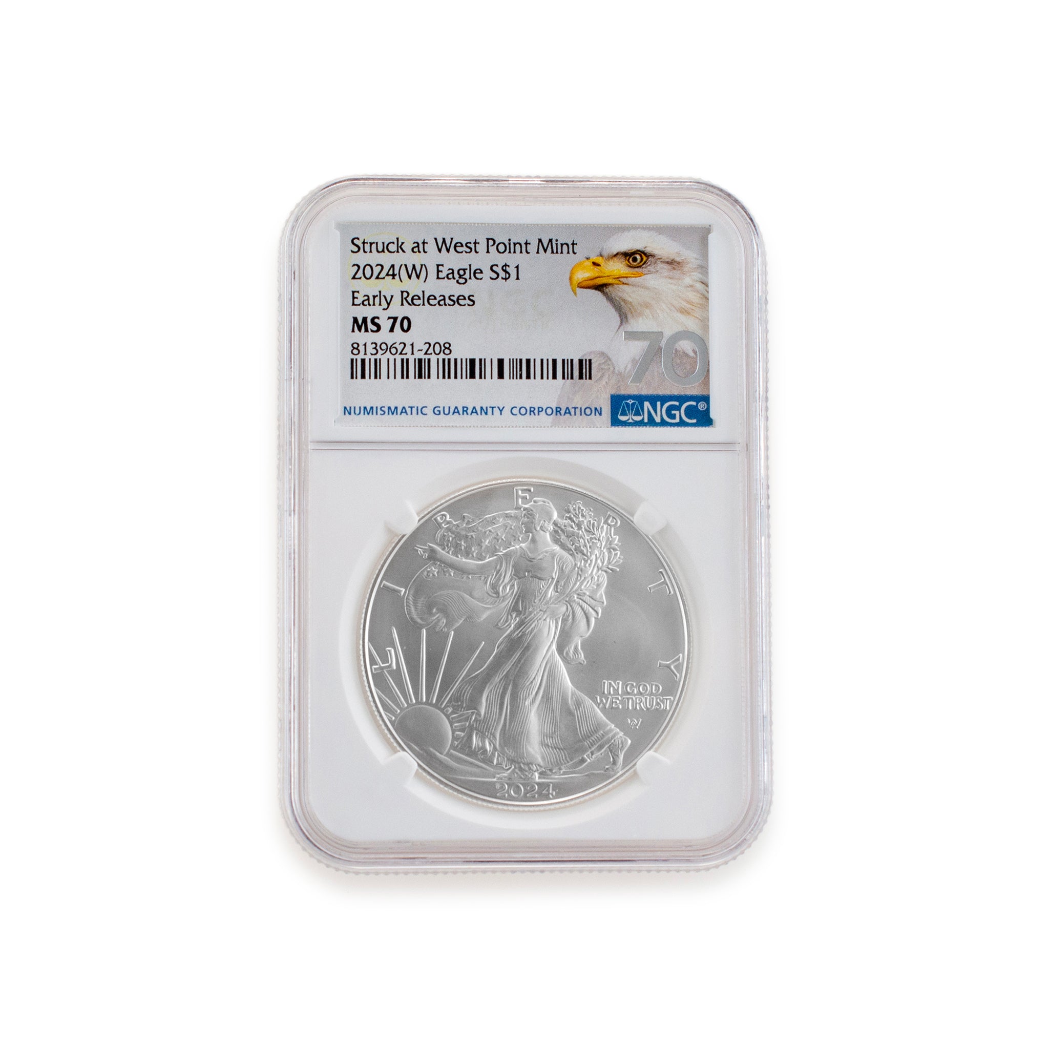 2024W NGC MS70 Early Releases 1OZ 999 Silver $1 American Eagle Liberty Coin