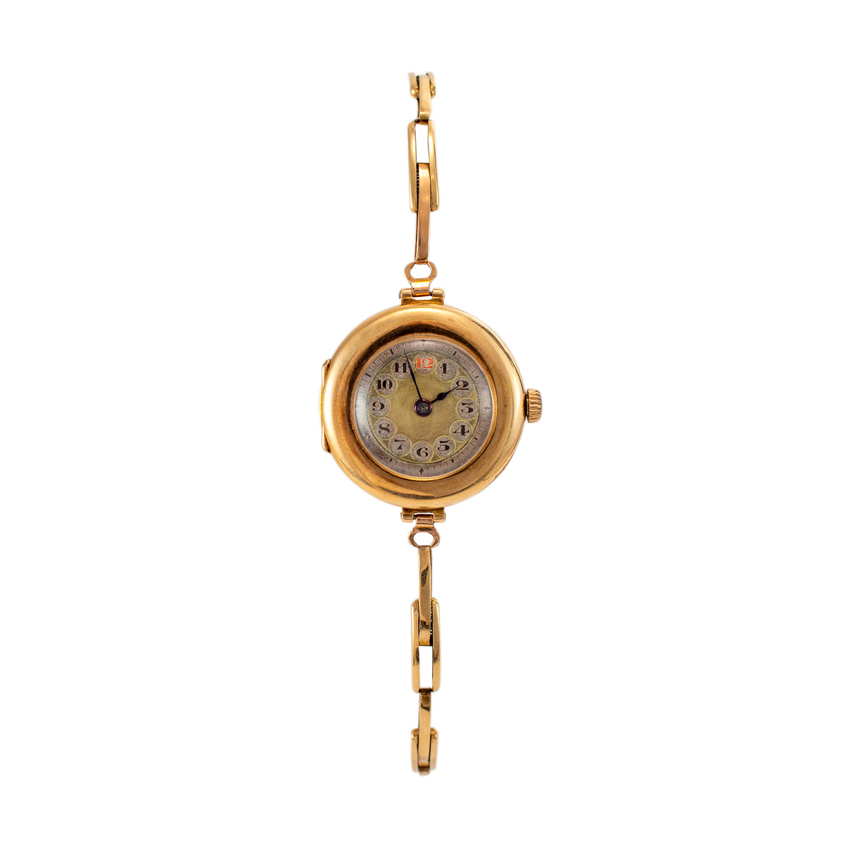 Ladies Antique Rolex 1920s Manual Winding 26MM 15K Yellow 