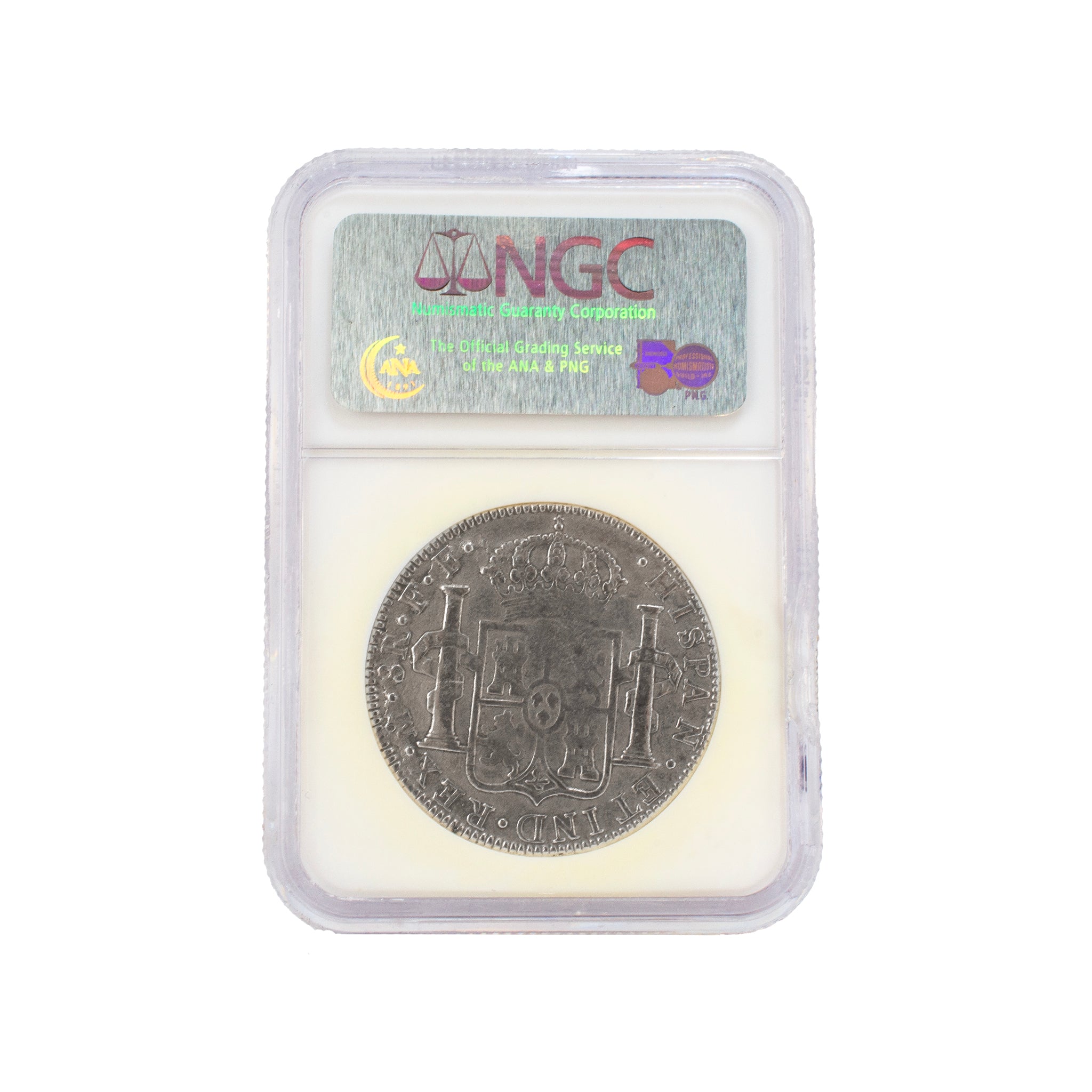 Antique 1783 Mexico Shipwreck of the Spanish Brig El Cazador NGC Genuine Coin