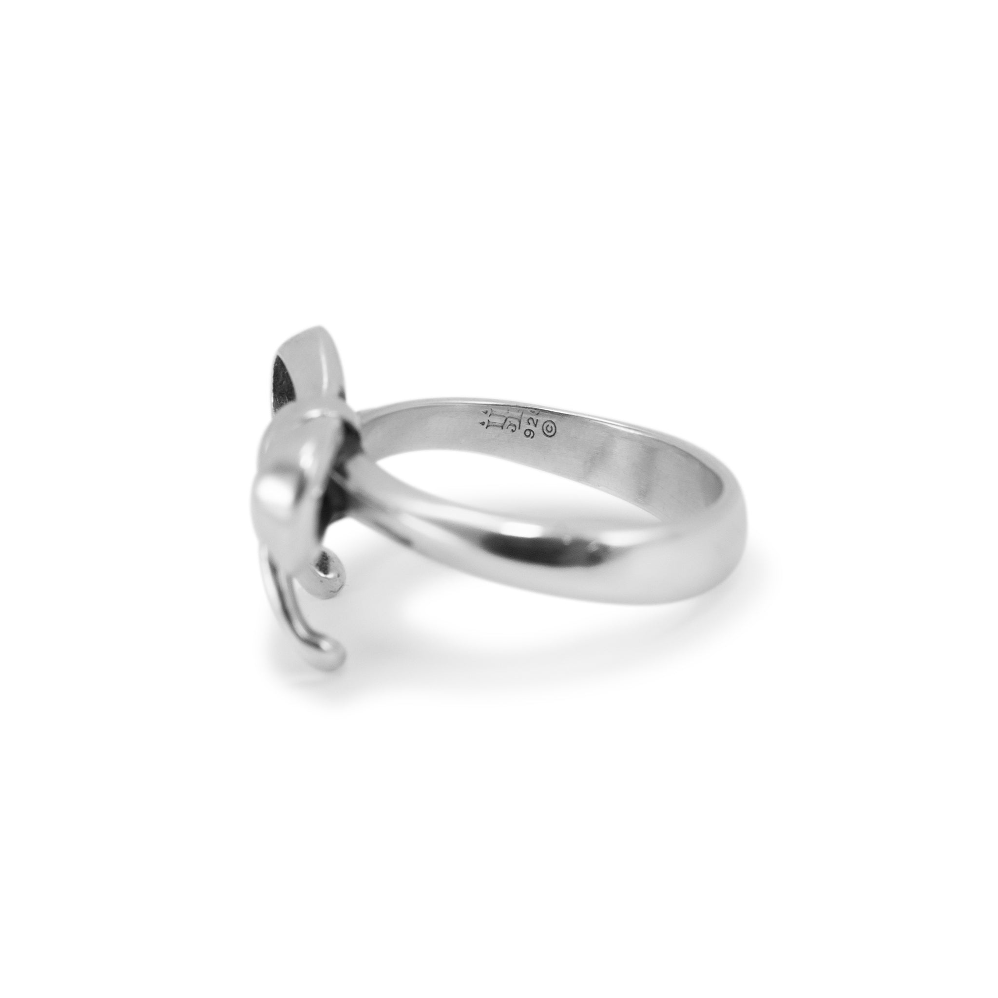 James Avery Retired 925 Sterling Silver Bow Cocktail Ring