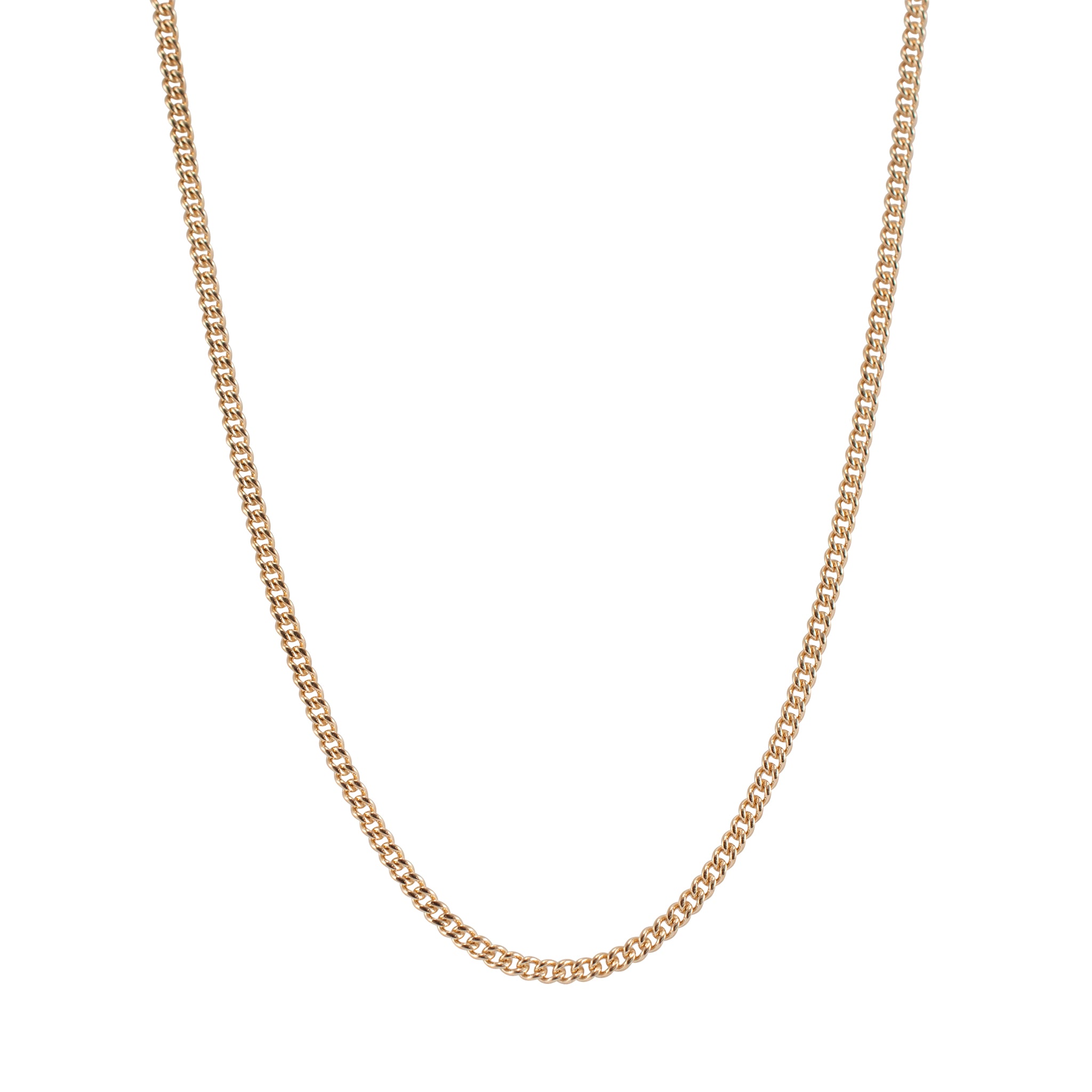 James Avery 14K Yellow Gold Fine Curb Chain Necklace