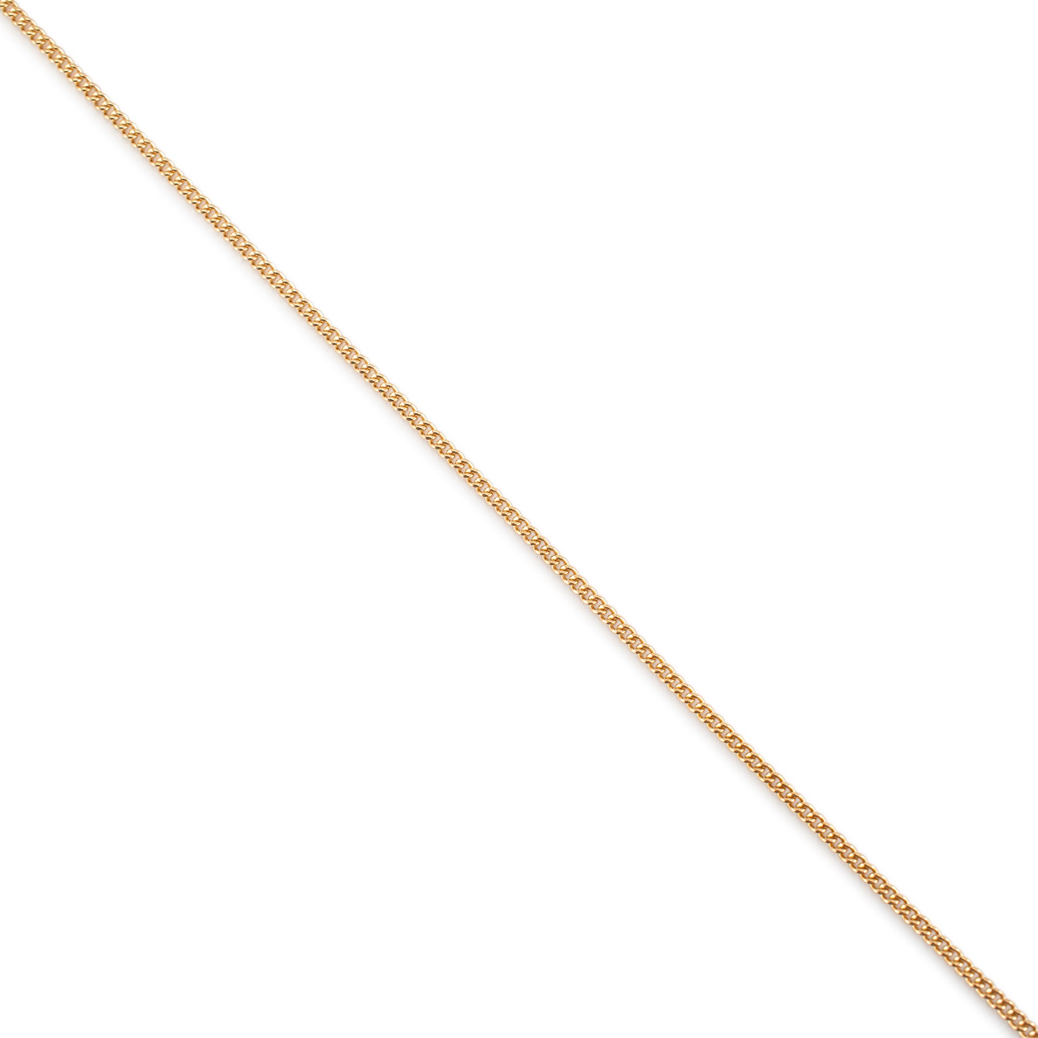 James Avery 14K Yellow Gold Fine Curb Chain Necklace